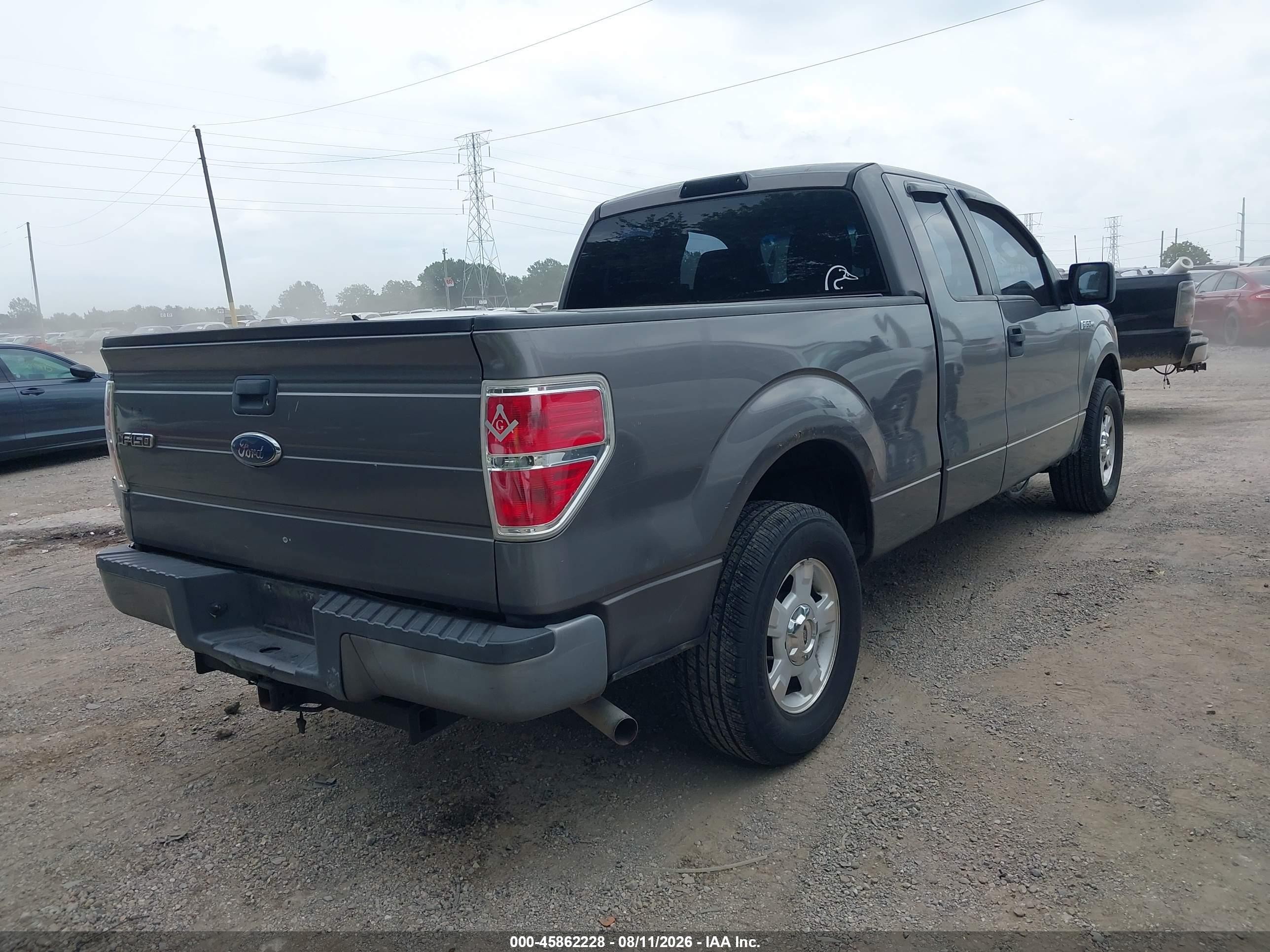 2010 Ford F-150 Stx/xl Gray vin: 1FTEX1CW9AKE47648