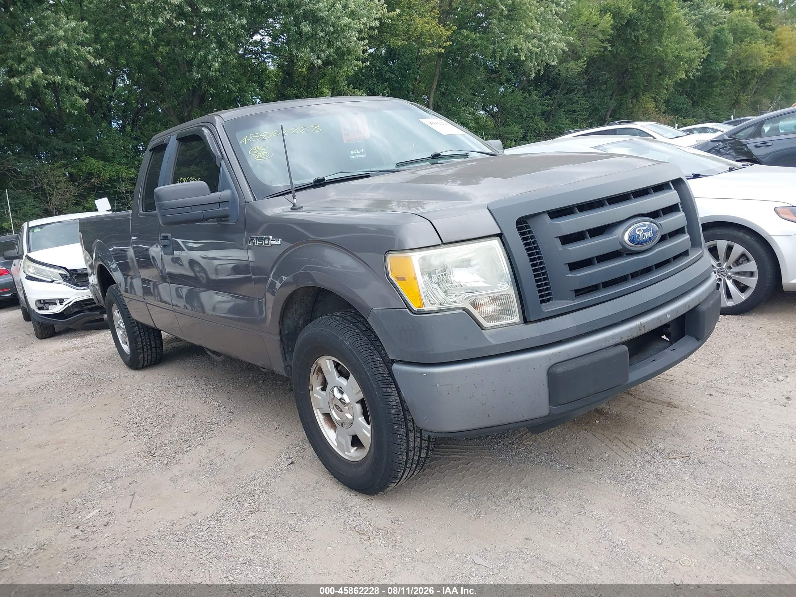 2010 Ford F-150 Stx/xl Gray vin: 1FTEX1CW9AKE47648