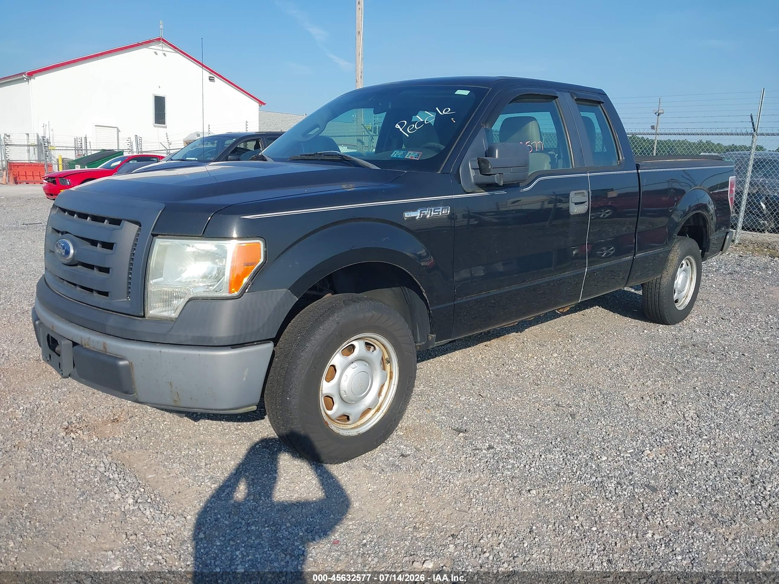 2010 Ford F-150 Xl Black vin: 1FTEX1CWXAFC80404