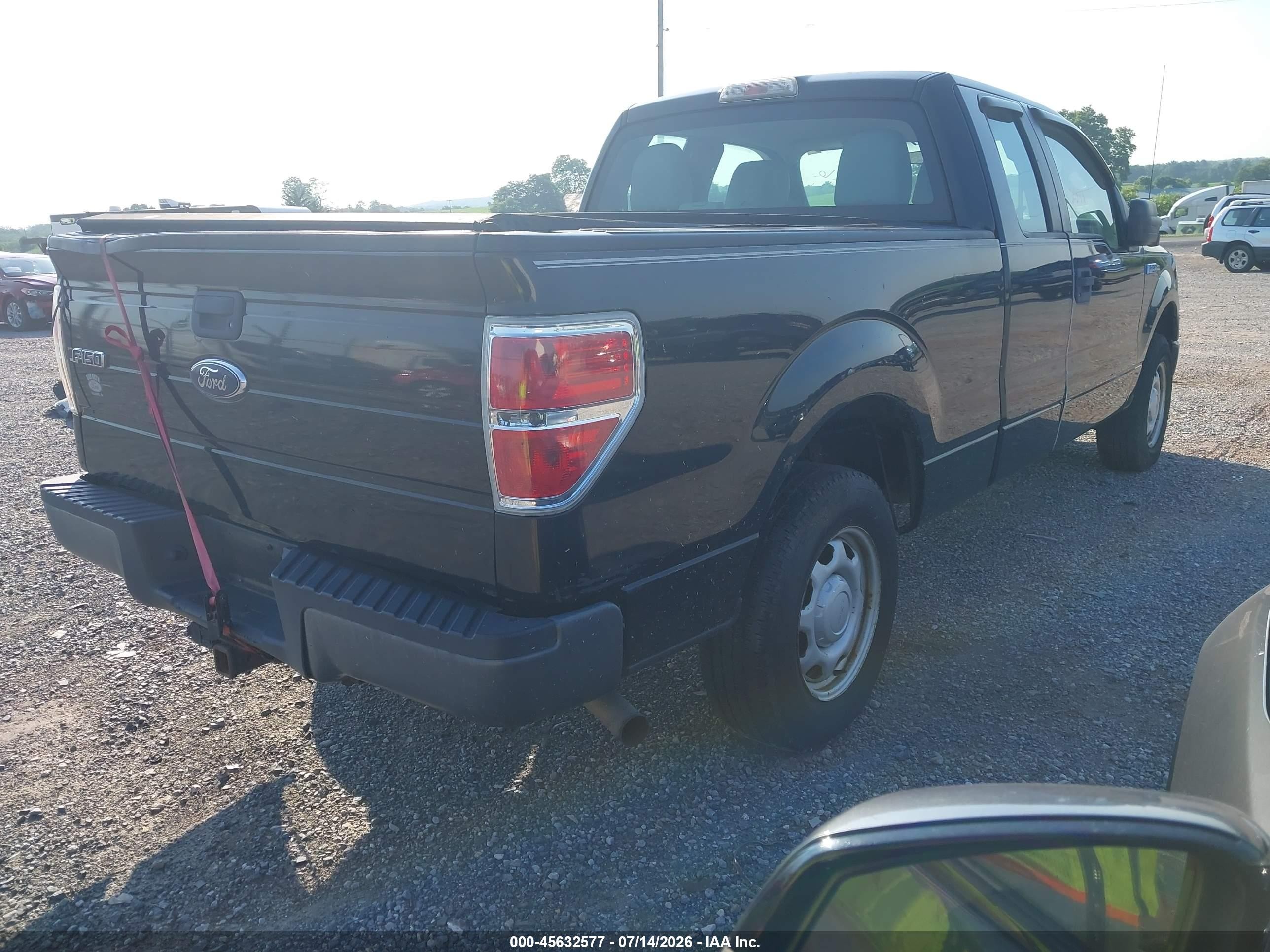 2010 Ford F-150 Xl Black vin: 1FTEX1CWXAFC80404