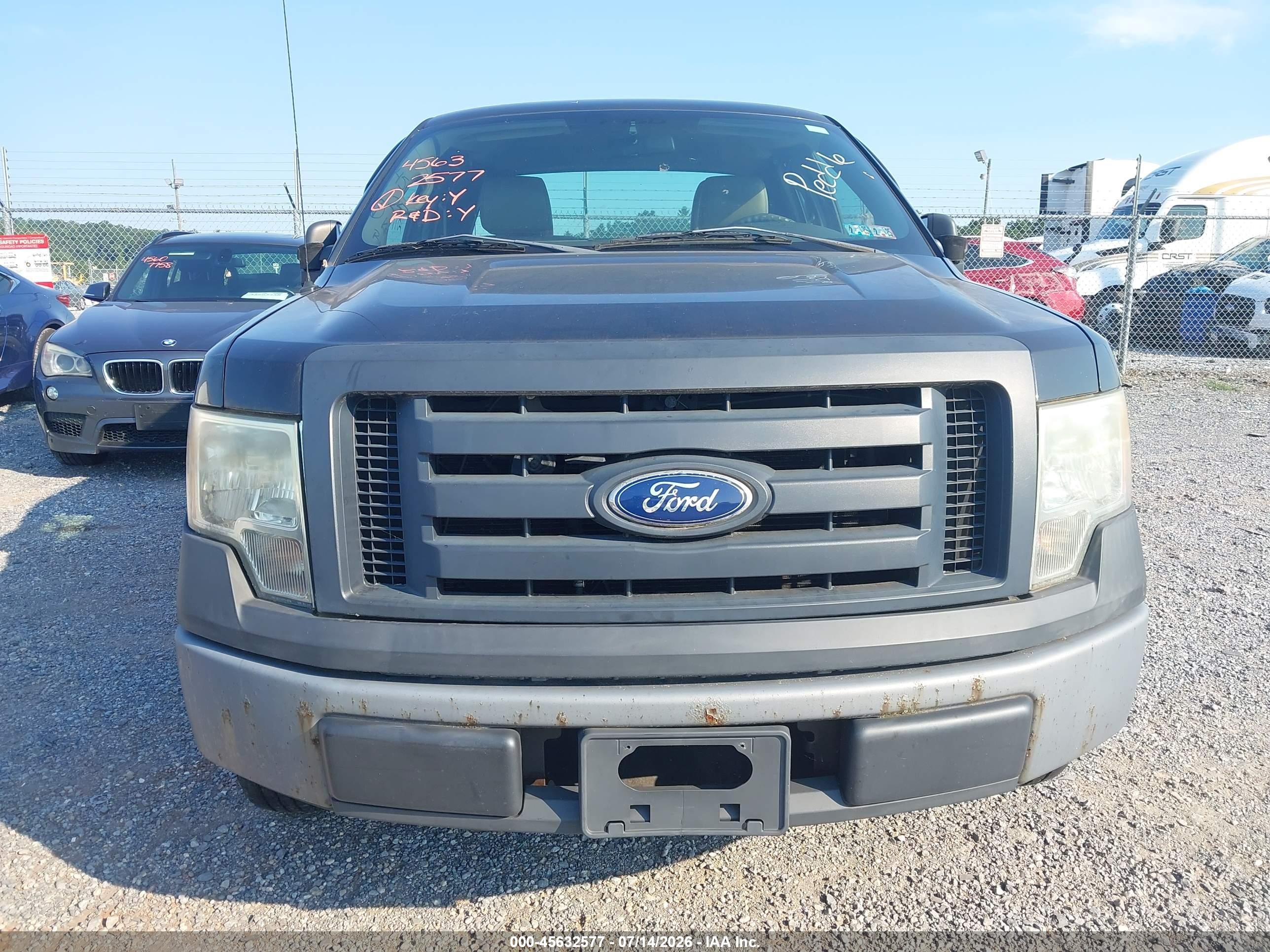 2010 Ford F-150 Xl Black vin: 1FTEX1CWXAFC80404