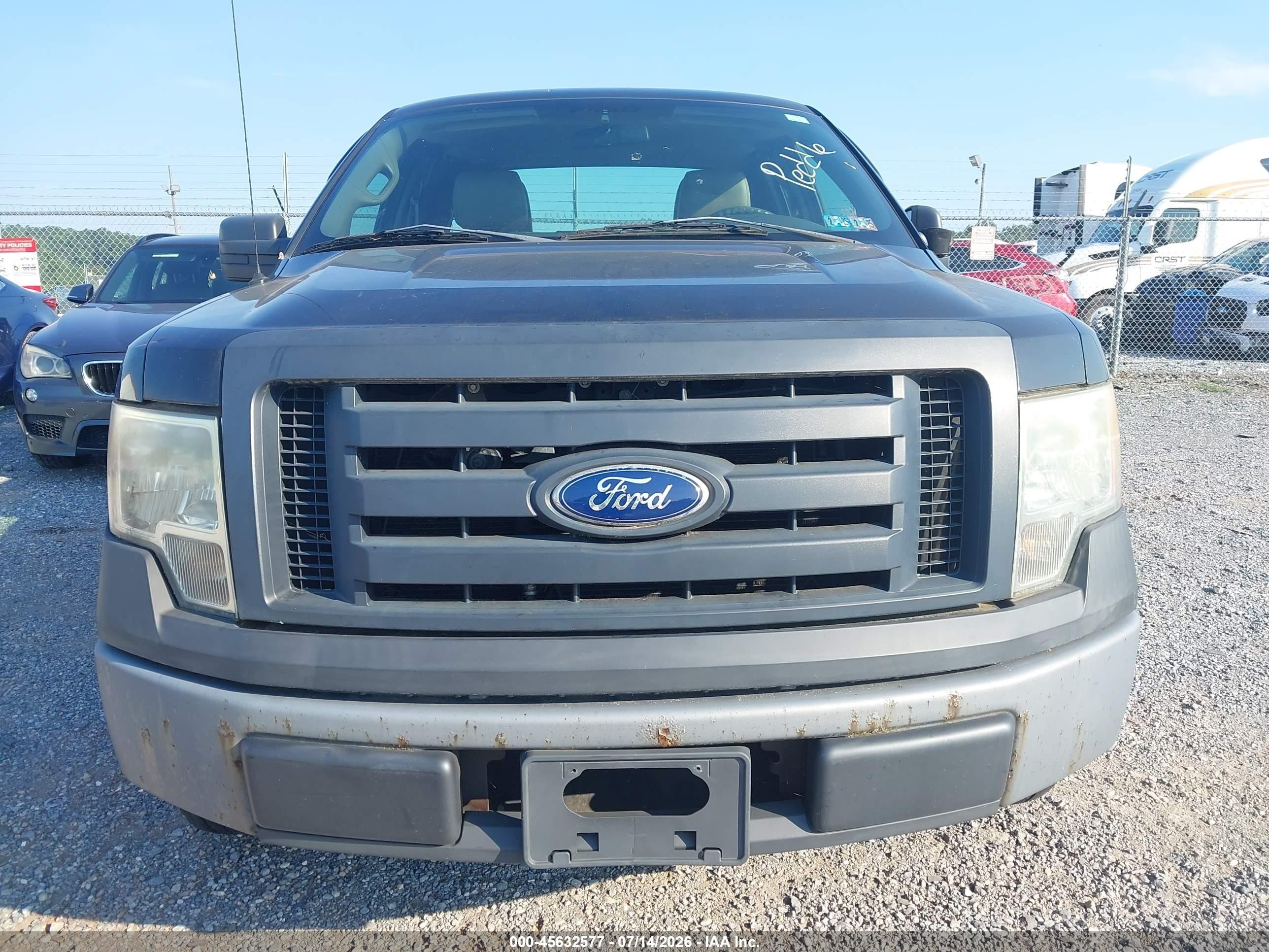 2010 Ford F-150 Xl Black vin: 1FTEX1CWXAFC80404