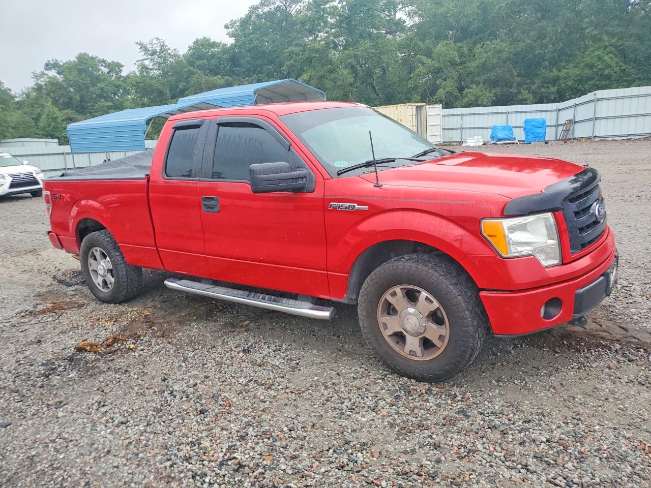 2010 Ford F150 Super Cab Red vin: 1FTEX1CWXAFD73715