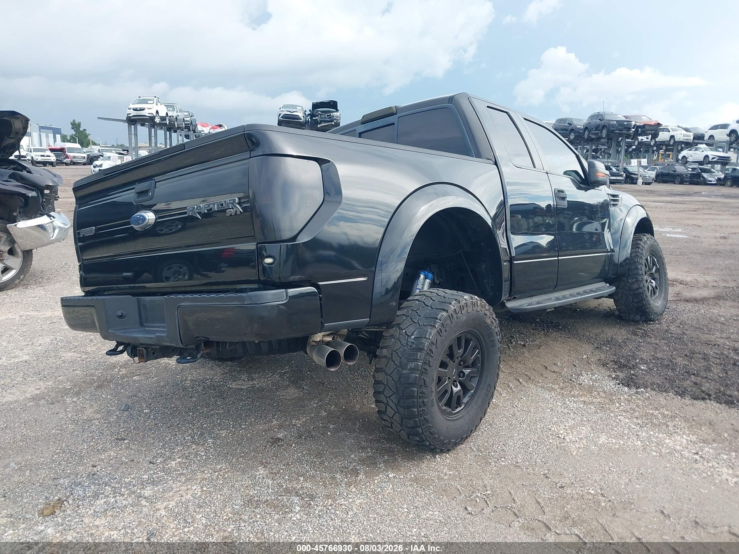 2010 Ford F-150 Svt Raptor Черный vin: 1FTEX1E62AFB96736