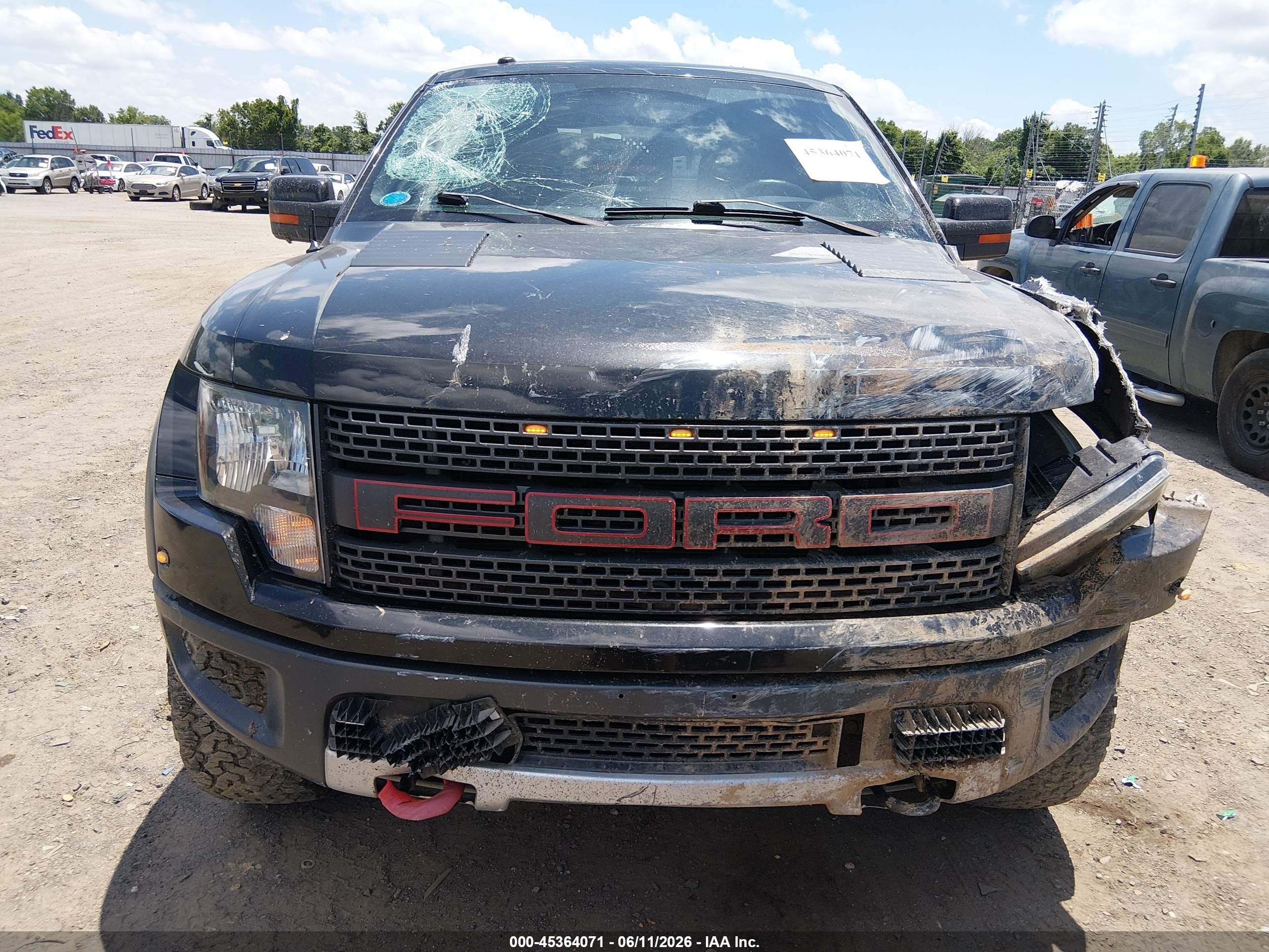 2010 Ford F-150 Svt Raptor Черный vin: 1FTEX1E64AFB77363