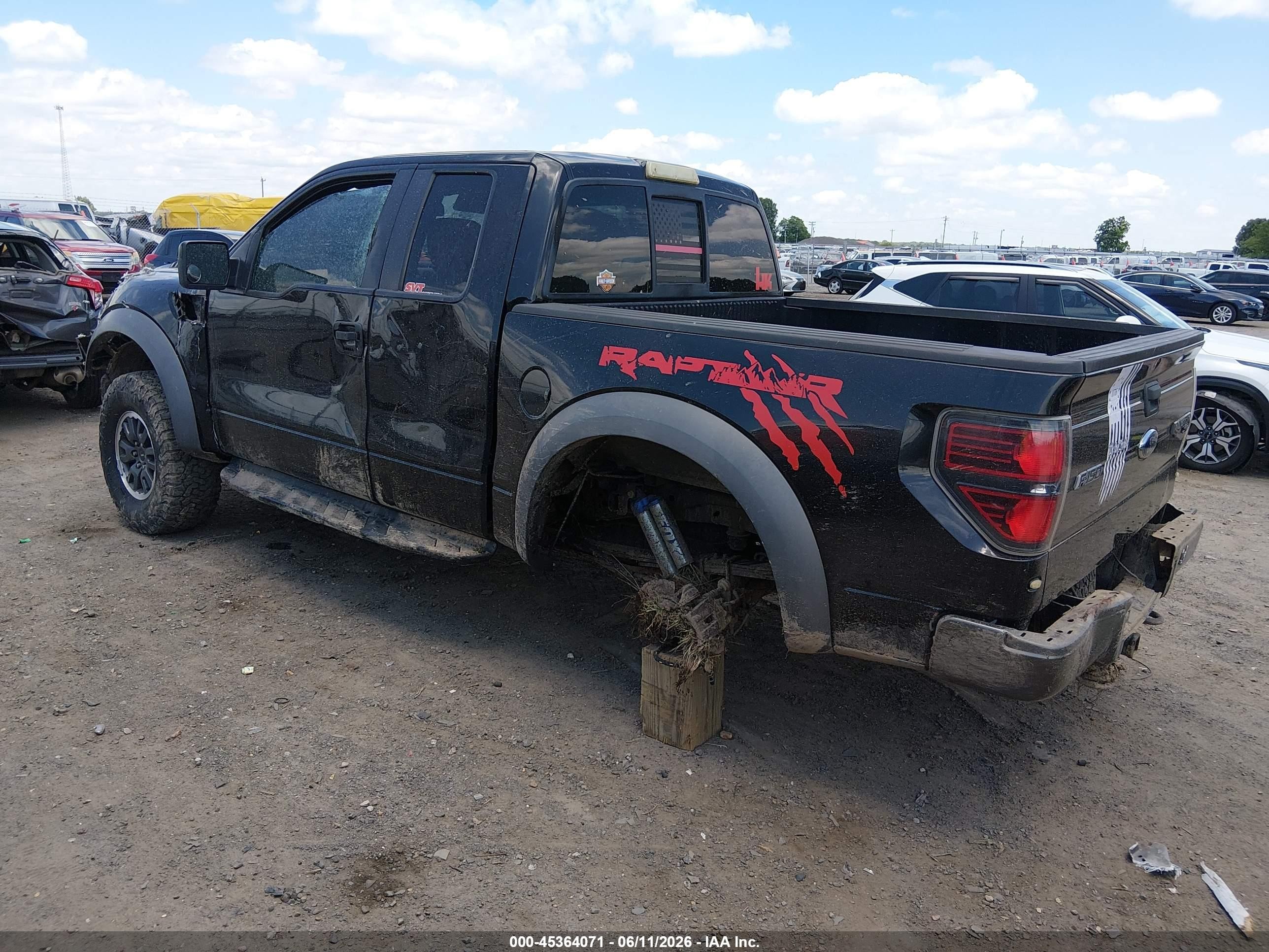 2010 Ford F-150 Svt Raptor Черный vin: 1FTEX1E64AFB77363