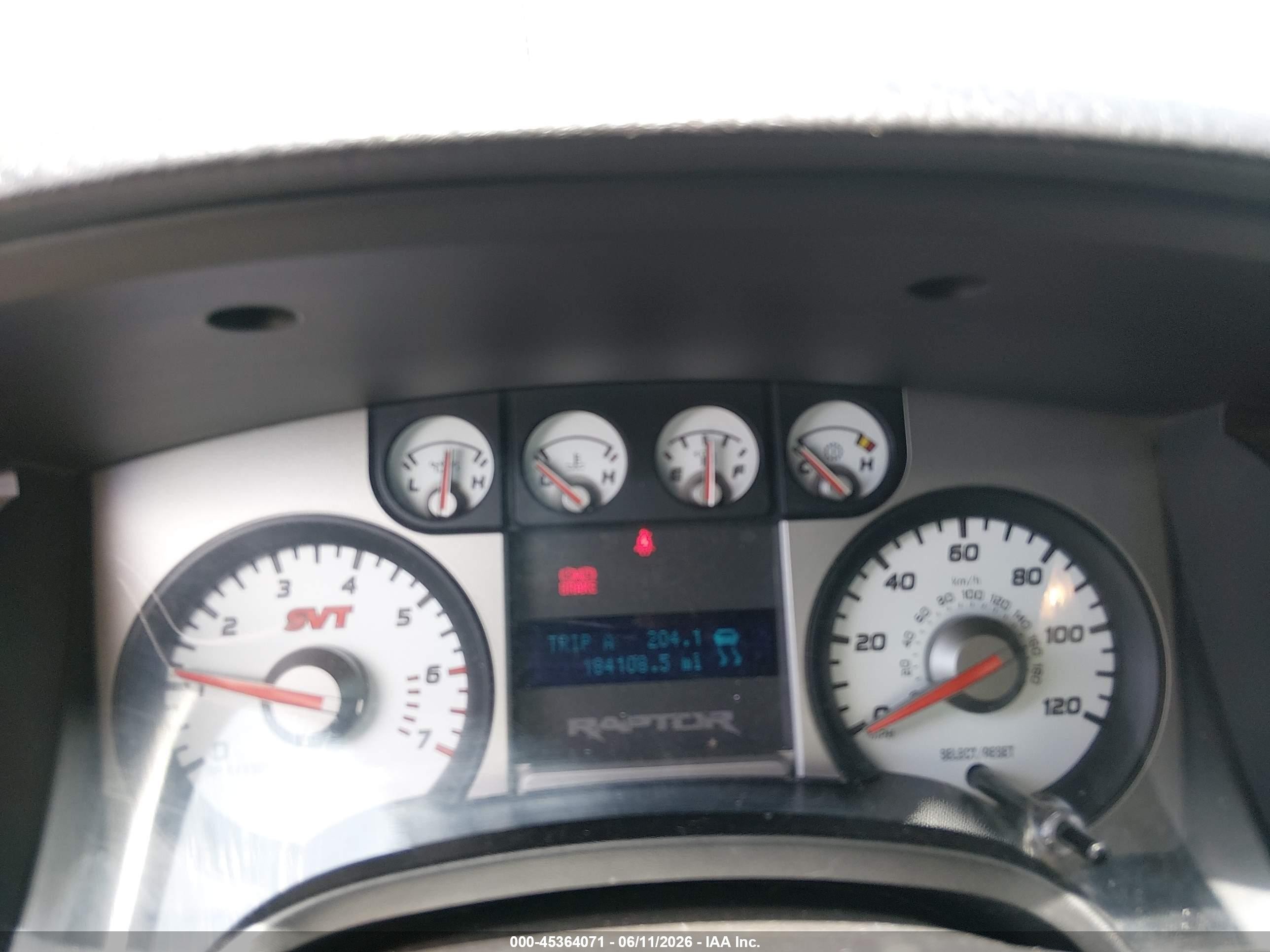 2010 Ford F-150 Svt Raptor Черный vin: 1FTEX1E64AFB77363