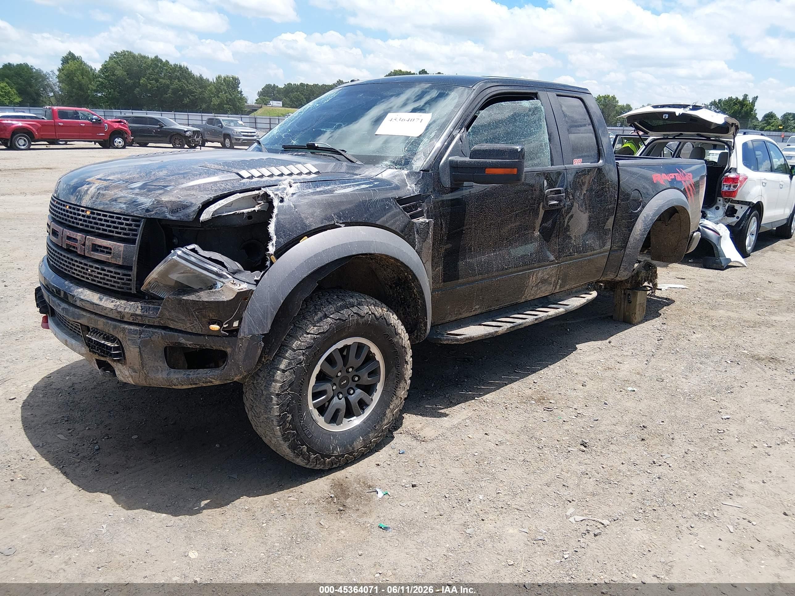 2010 Ford F-150 Svt Raptor Черный vin: 1FTEX1E64AFB77363