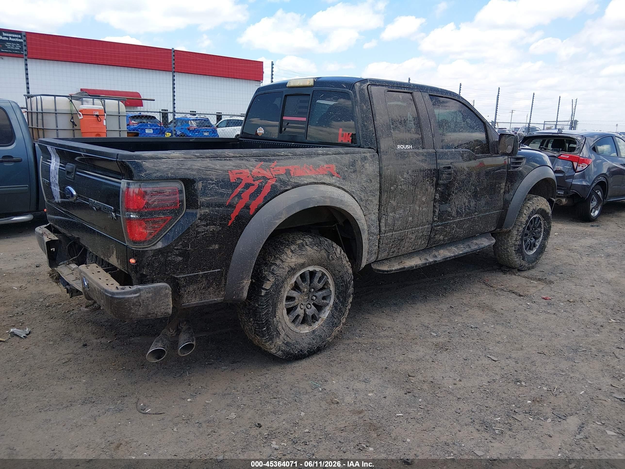 2010 Ford F-150 Svt Raptor Черный vin: 1FTEX1E64AFB77363