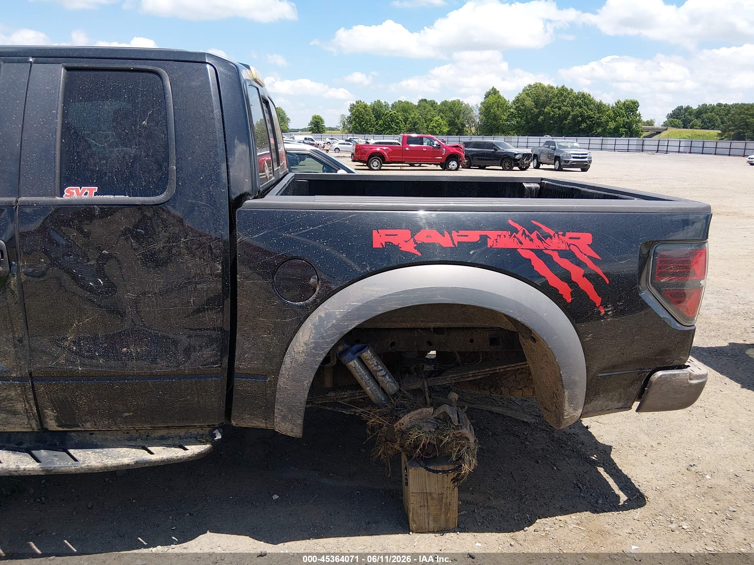 2010 Ford F-150 Svt Raptor Черный vin: 1FTEX1E64AFB77363