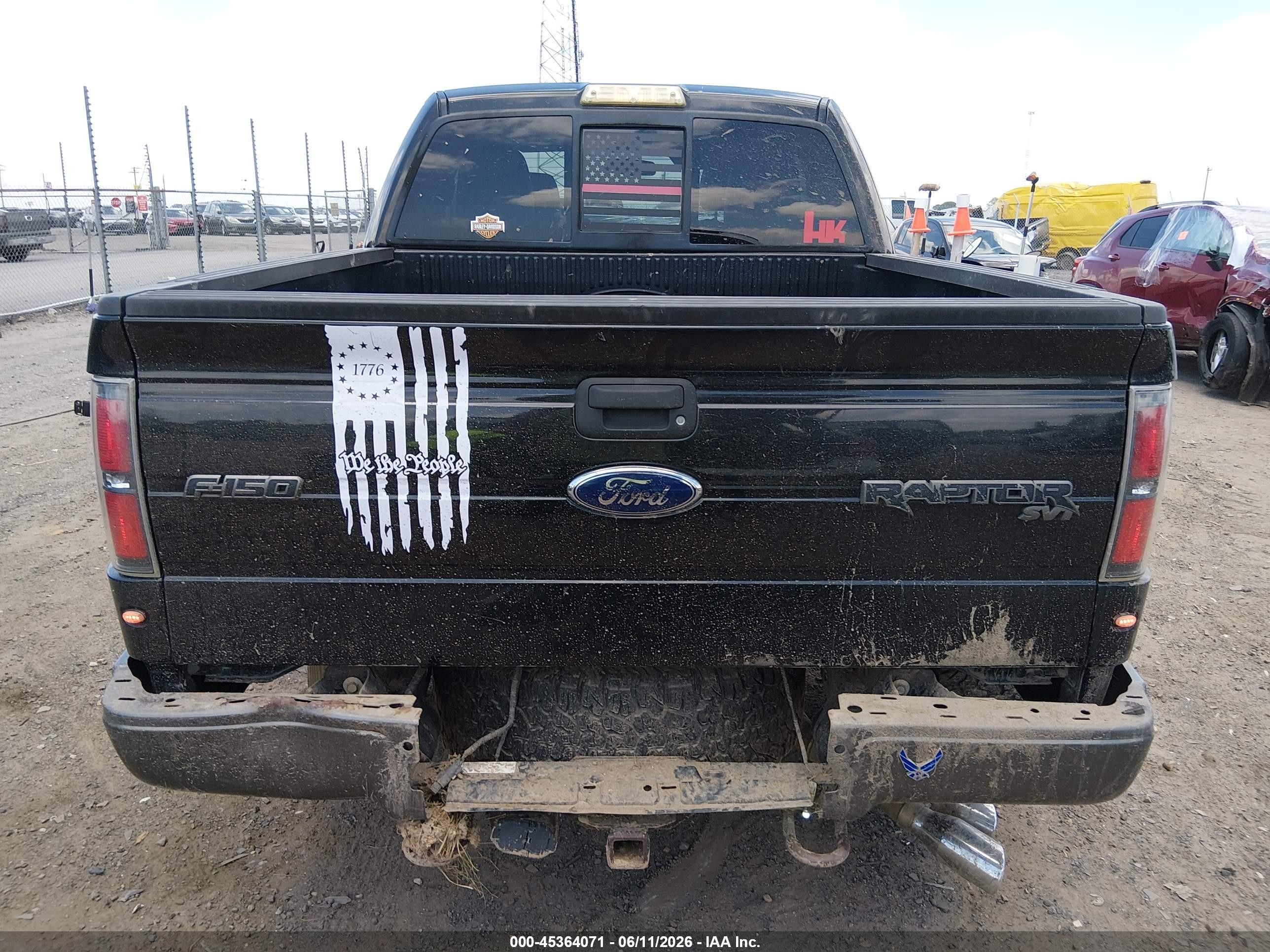 2010 Ford F-150 Svt Raptor Черный vin: 1FTEX1E64AFB77363