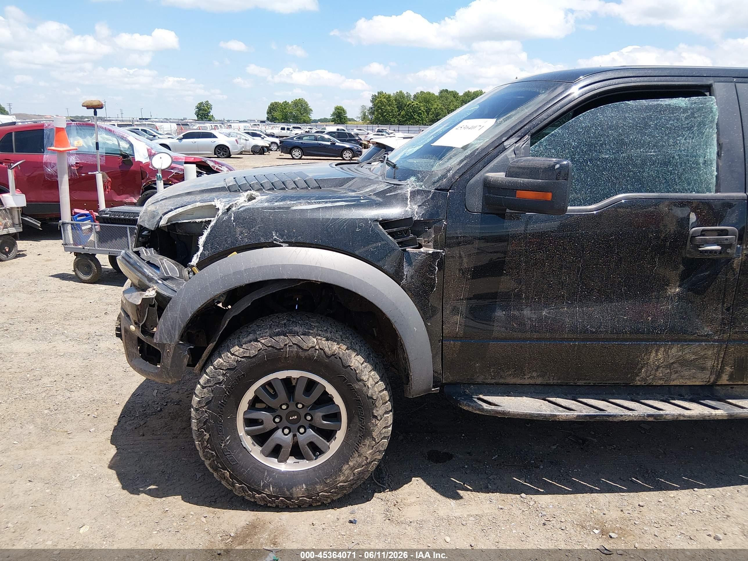 2010 Ford F-150 Svt Raptor Черный vin: 1FTEX1E64AFB77363