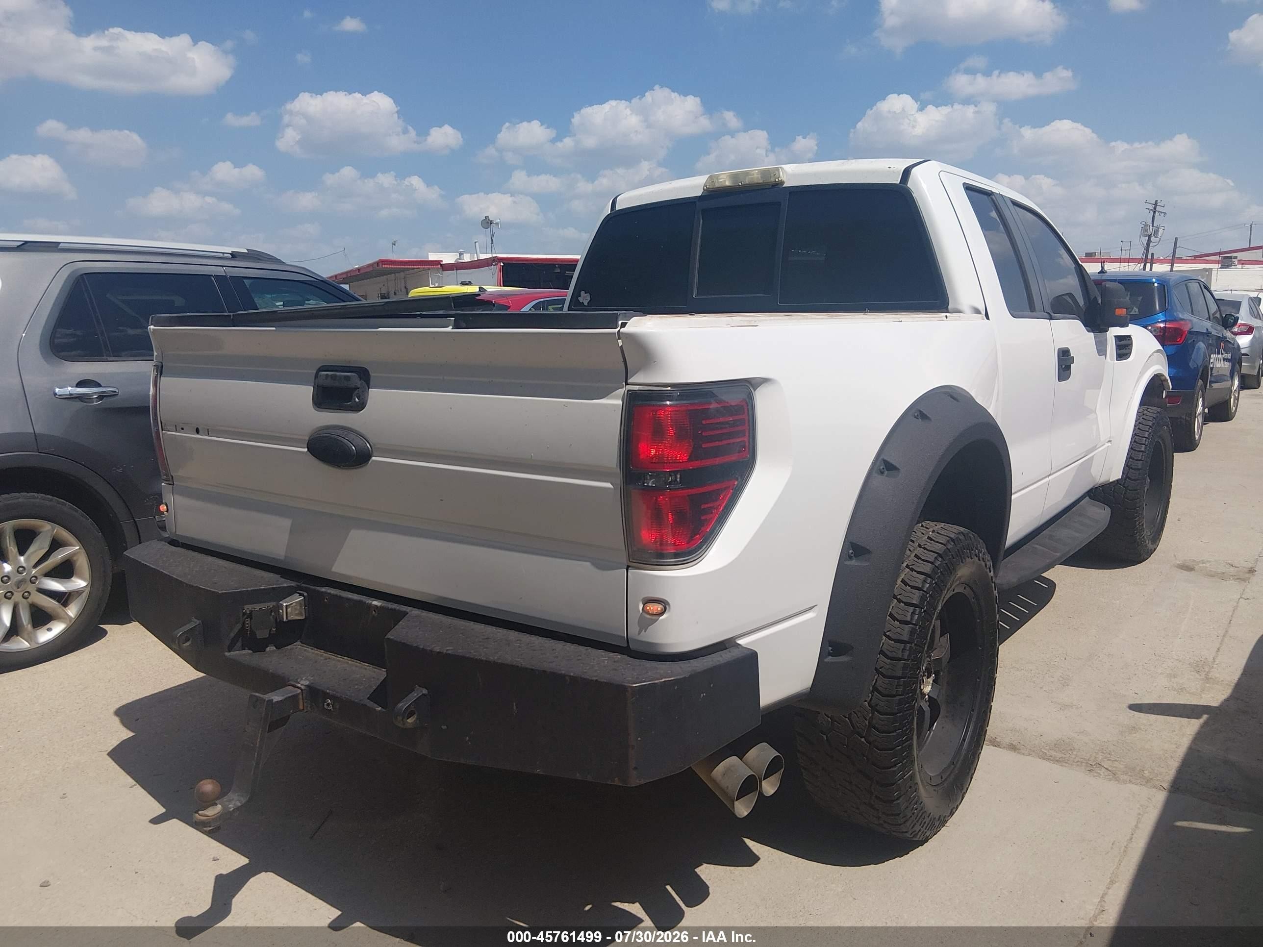 2010 Ford F-150 Svt Raptor Белый vin: 1FTEX1E64AFB94678