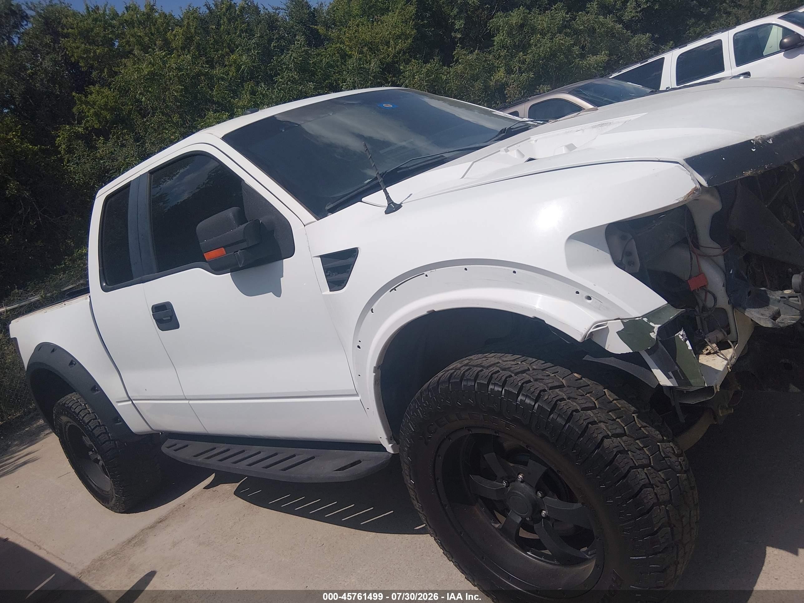 2010 Ford F-150 Svt Raptor Белый vin: 1FTEX1E64AFB94678