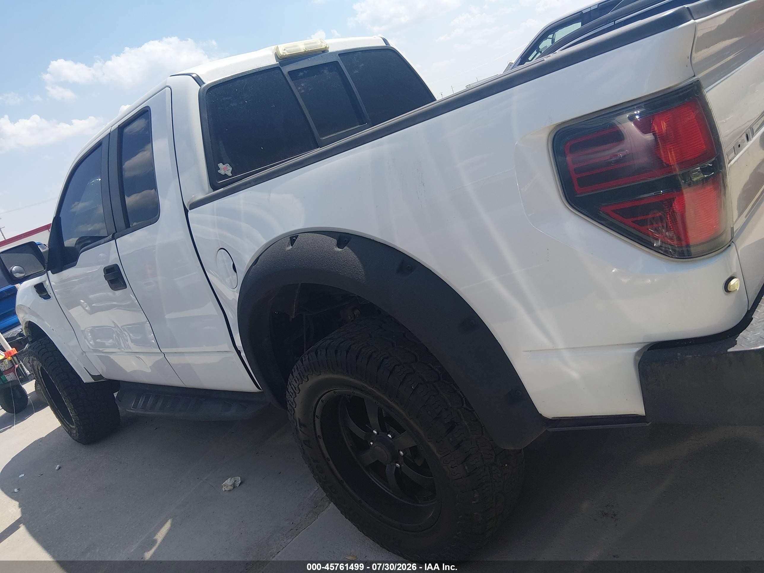 2010 Ford F-150 Svt Raptor Белый vin: 1FTEX1E64AFB94678
