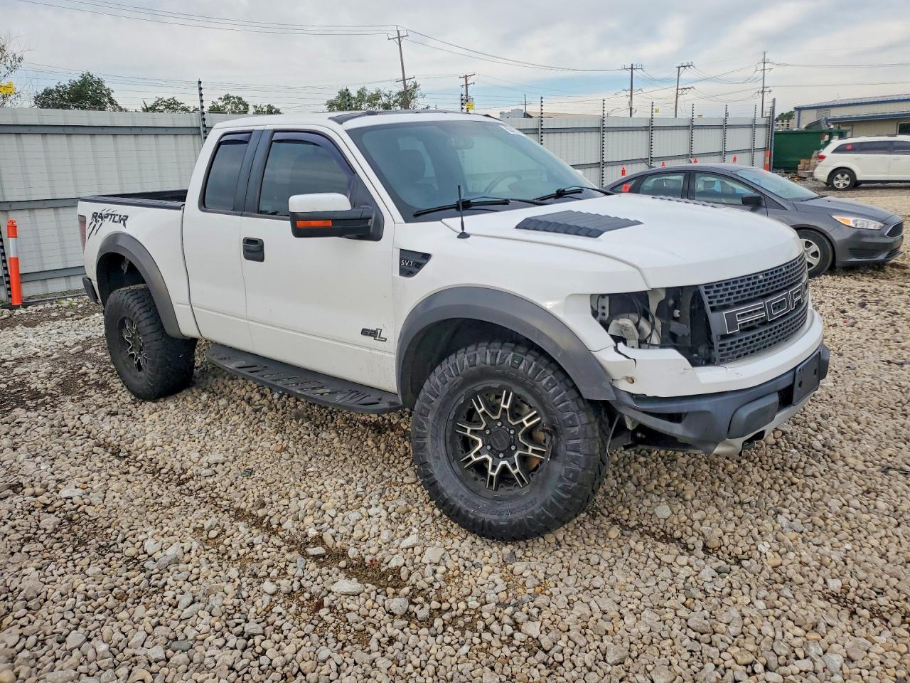 2010 Ford F150 Super Cab White vin: 1FTEX1E67AFD12691