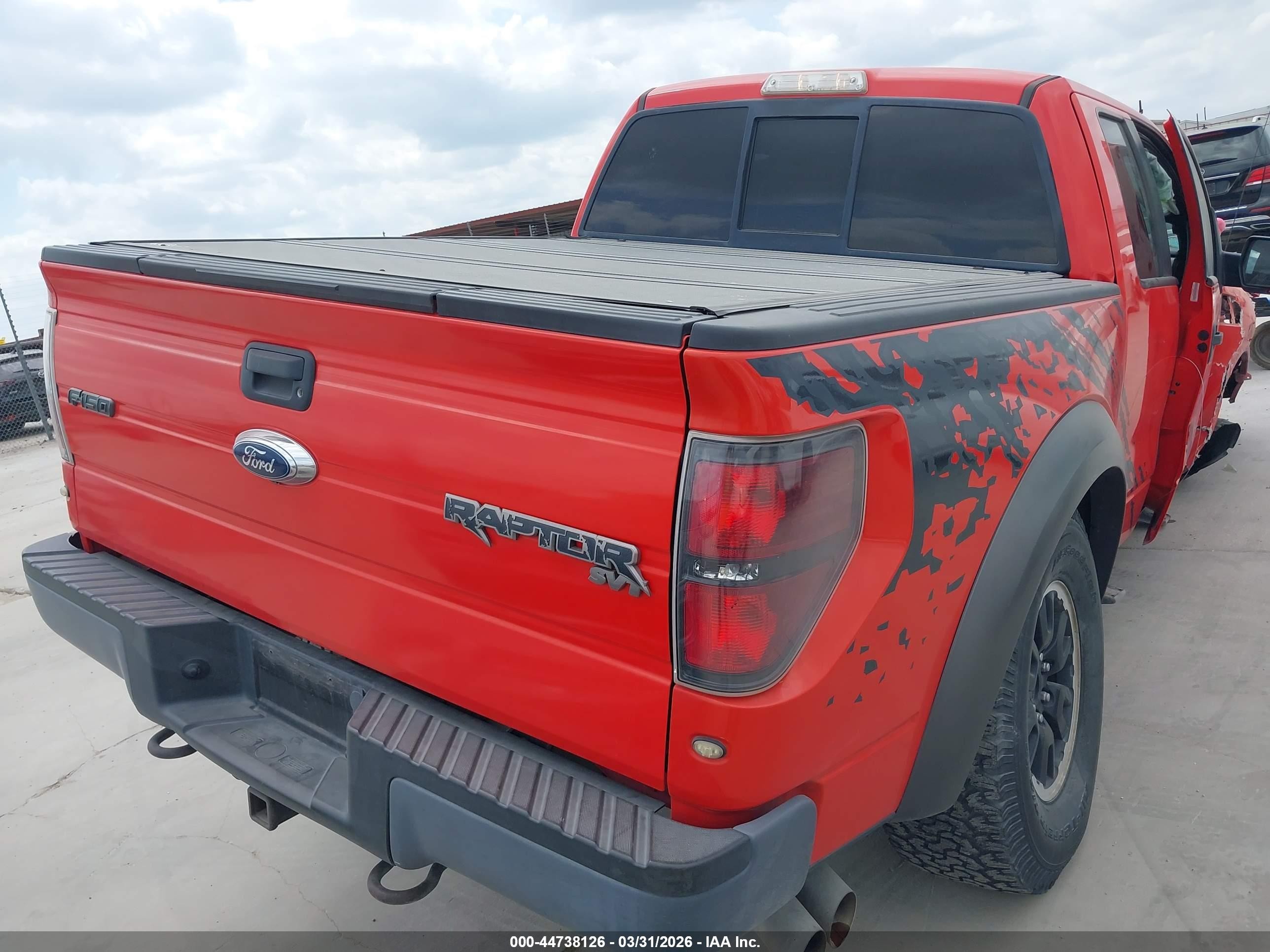 2010 Ford F-150 Svt Raptor Red vin: 1FTEX1E6XAFD87417