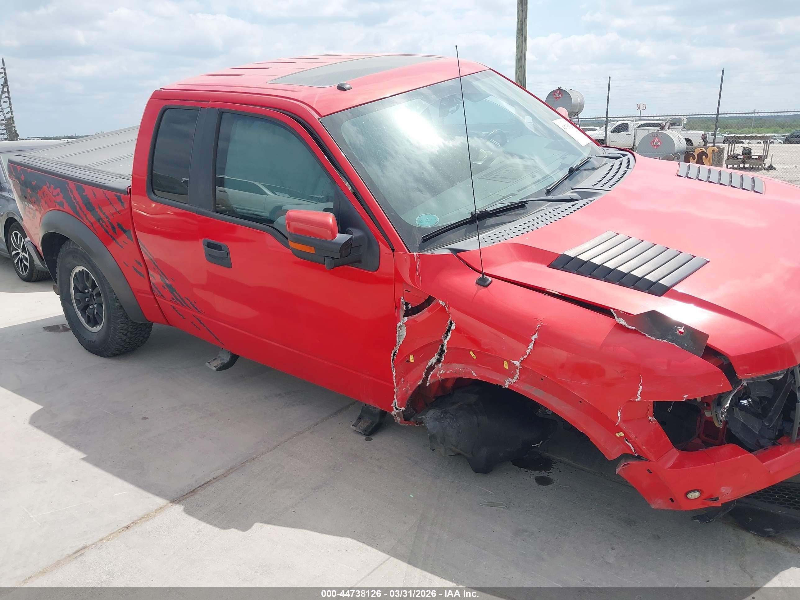 2010 Ford F-150 Svt Raptor Red vin: 1FTEX1E6XAFD87417