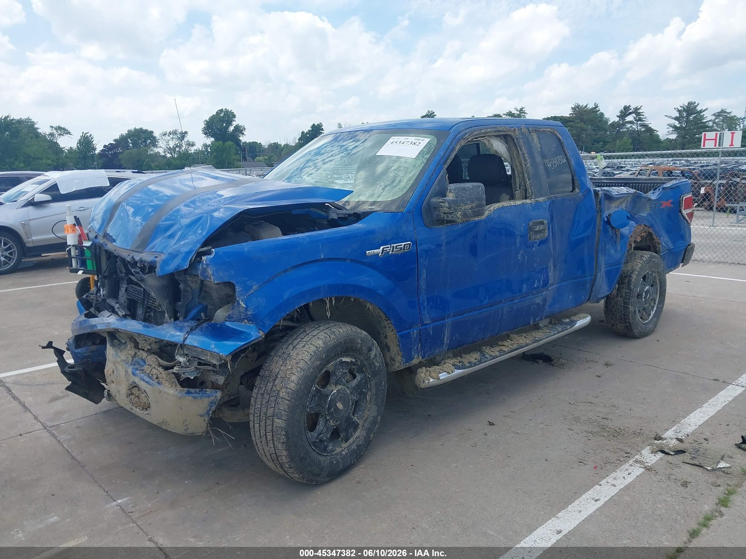 2010 Ford F-150 Stx/xl/xlt Blue vin: 1FTEX1E81AFA35053