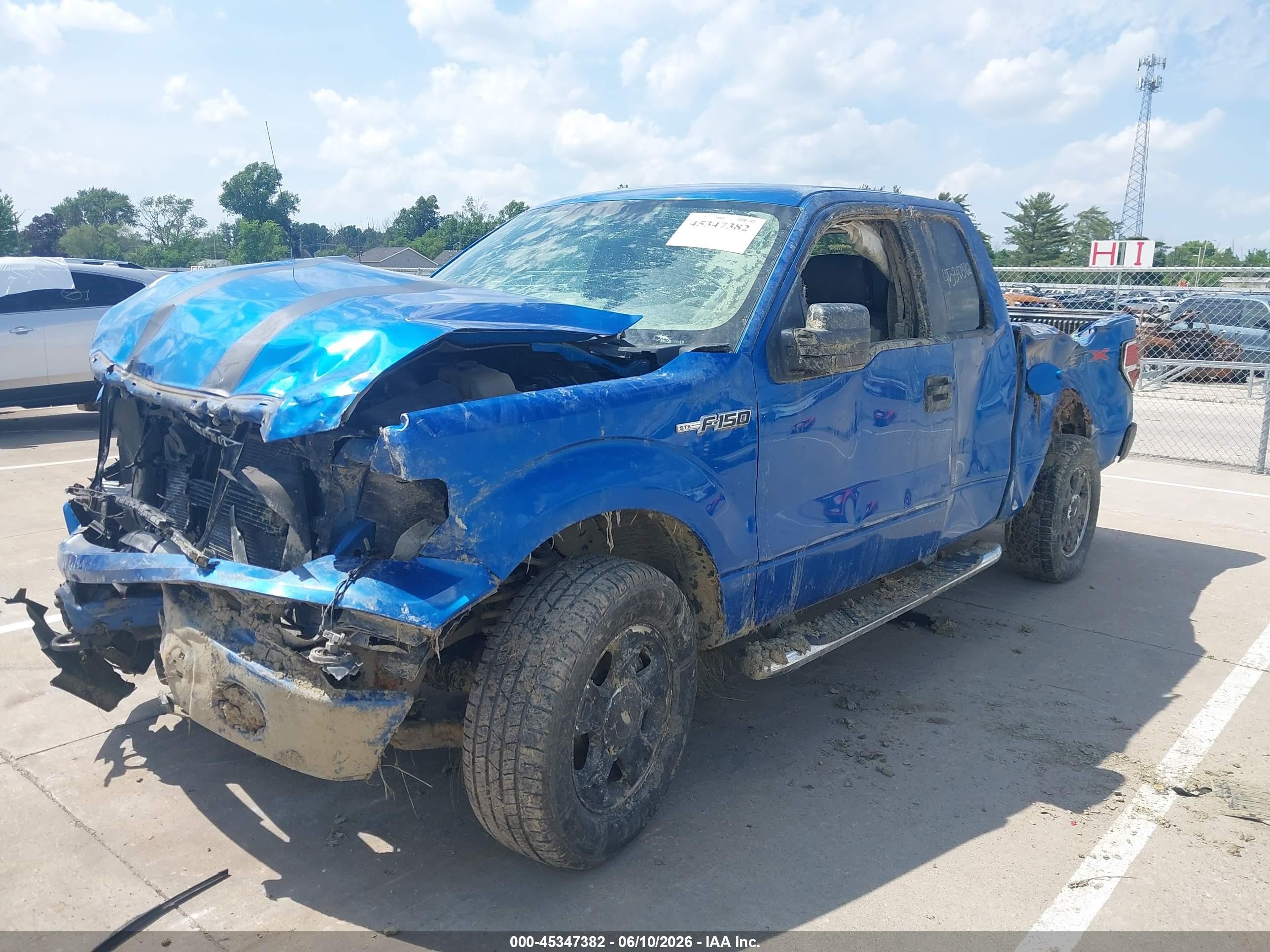 2010 Ford F-150 Stx/xl/xlt Blue vin: 1FTEX1E81AFA35053