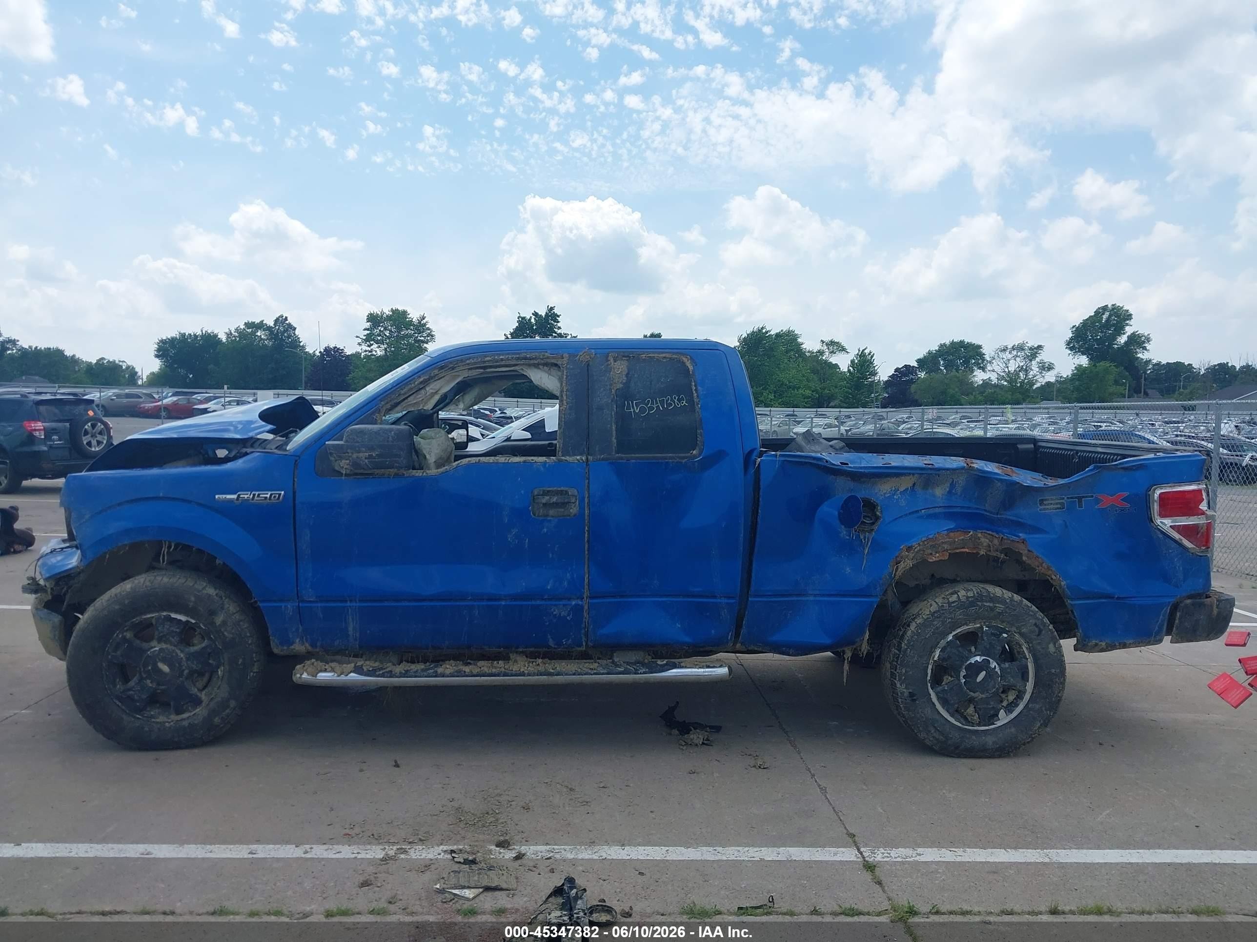 2010 Ford F-150 Stx/xl/xlt Blue vin: 1FTEX1E81AFA35053