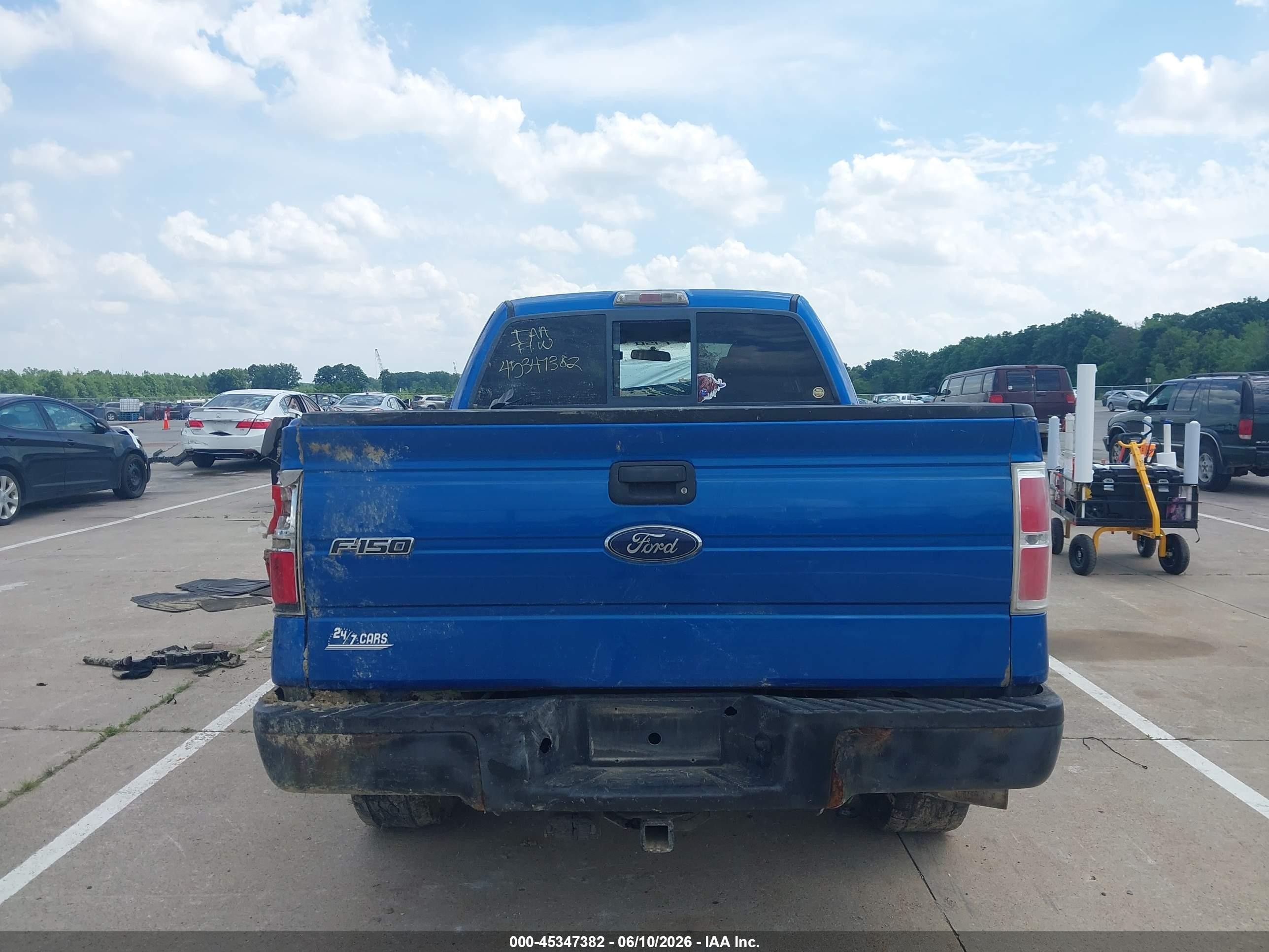 2010 Ford F-150 Stx/xl/xlt Blue vin: 1FTEX1E81AFA35053