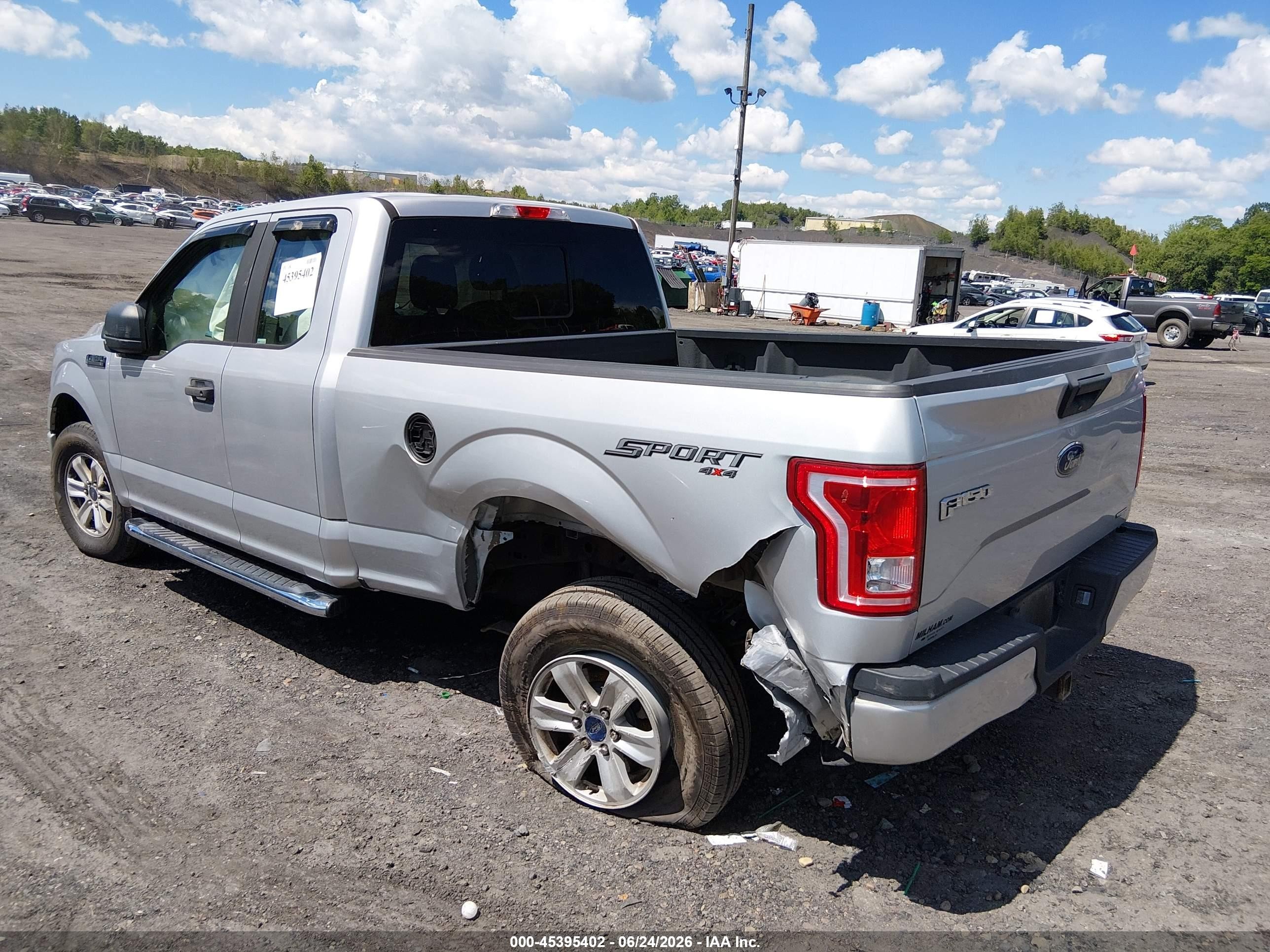 2015 Ford F-150 Xl Silver vin: 1FTEX1E81FFA47856