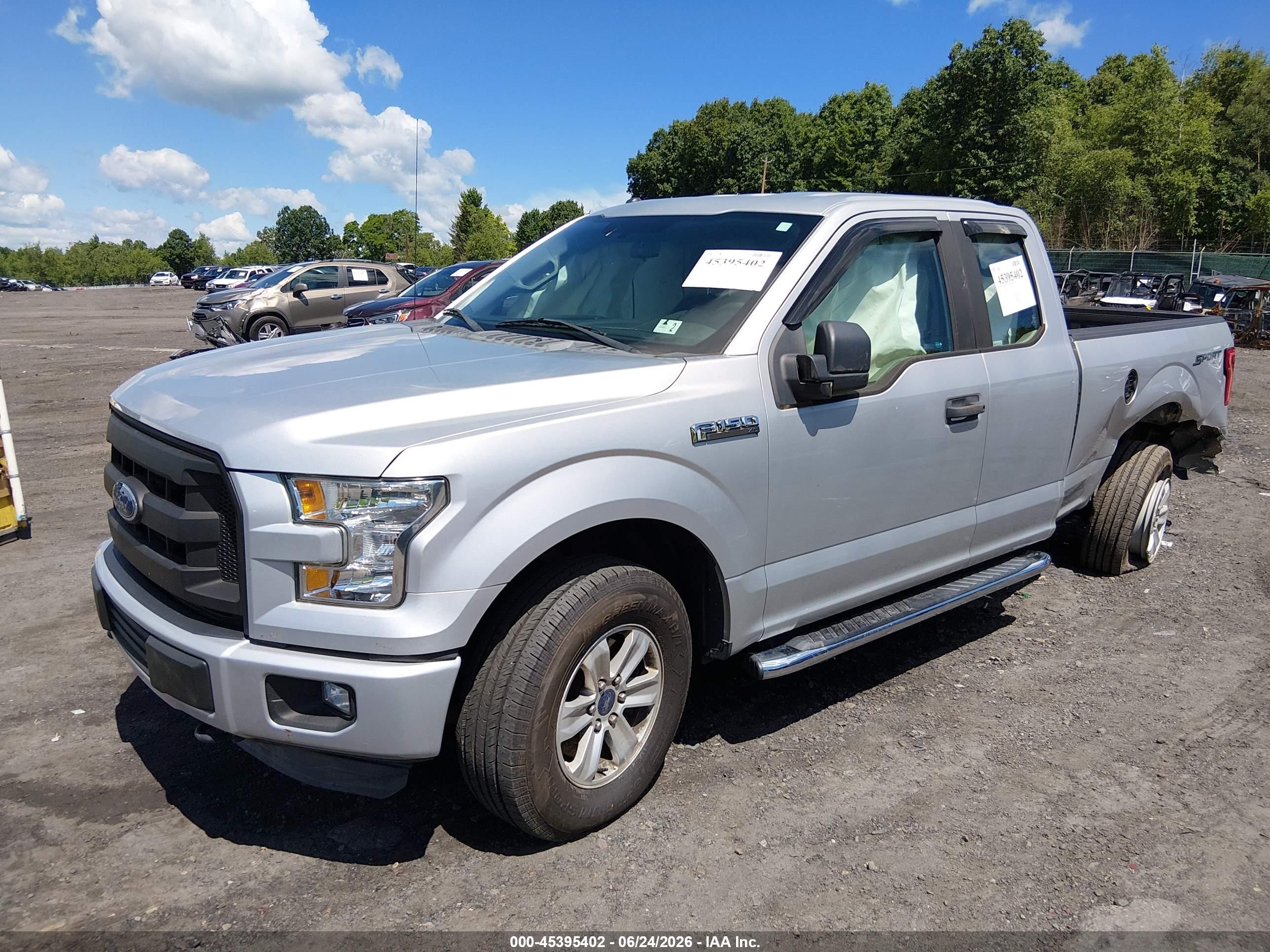 2015 Ford F-150 Xl Silver vin: 1FTEX1E81FFA47856