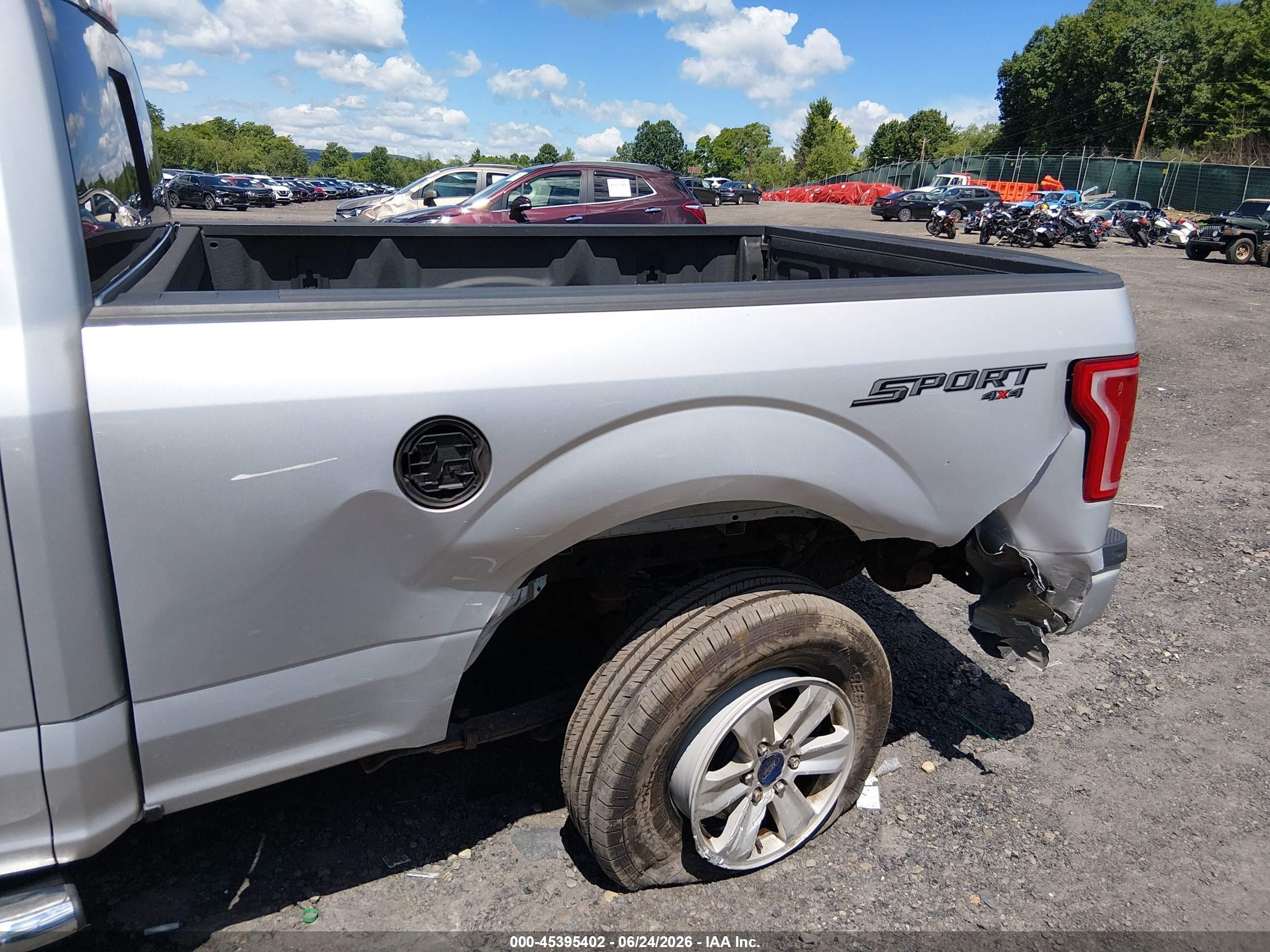 2015 Ford F-150 Xl Silver vin: 1FTEX1E81FFA47856