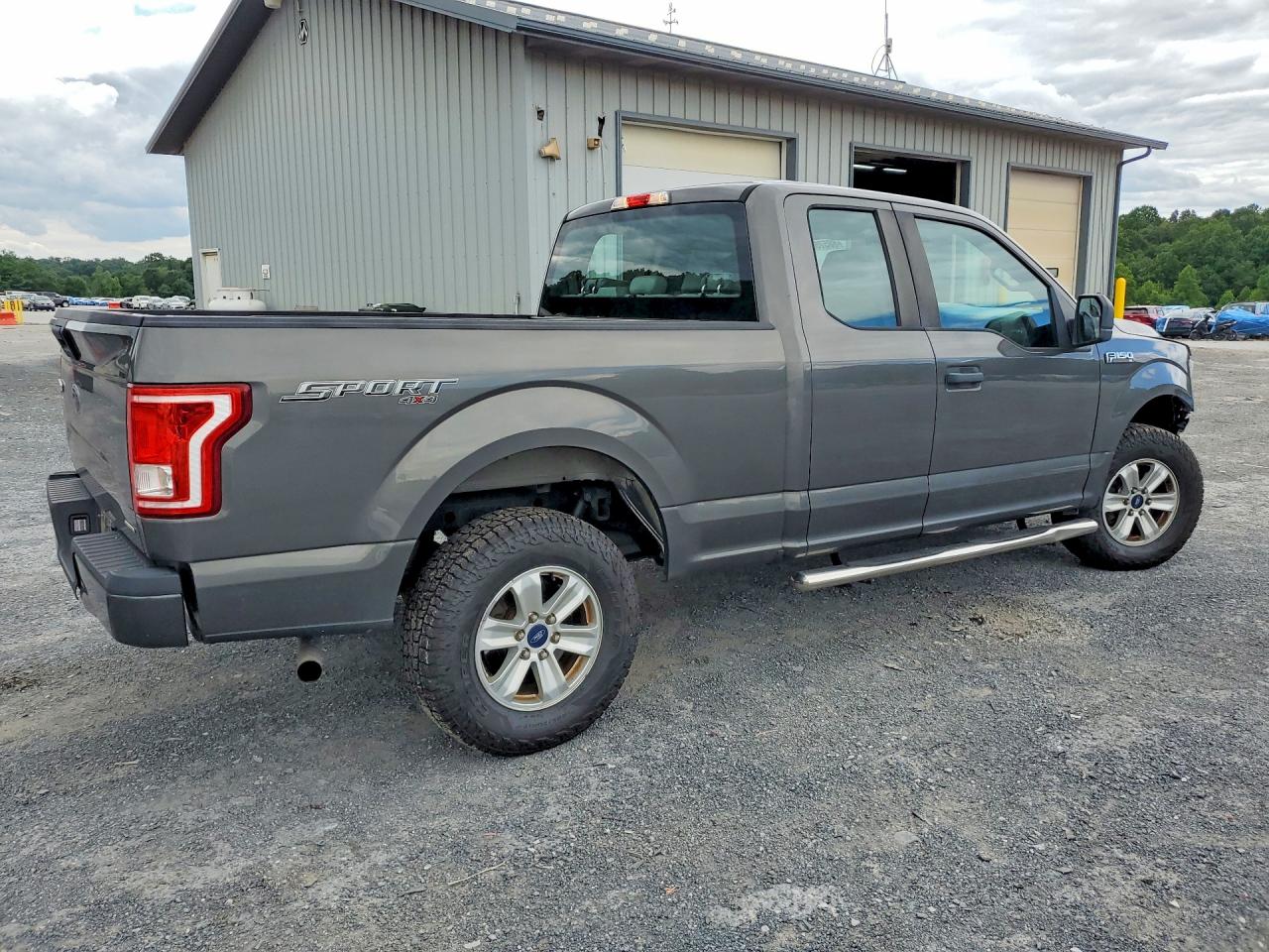 2015 Ford F150 Super Cab Gray vin: 1FTEX1E82FKE95739