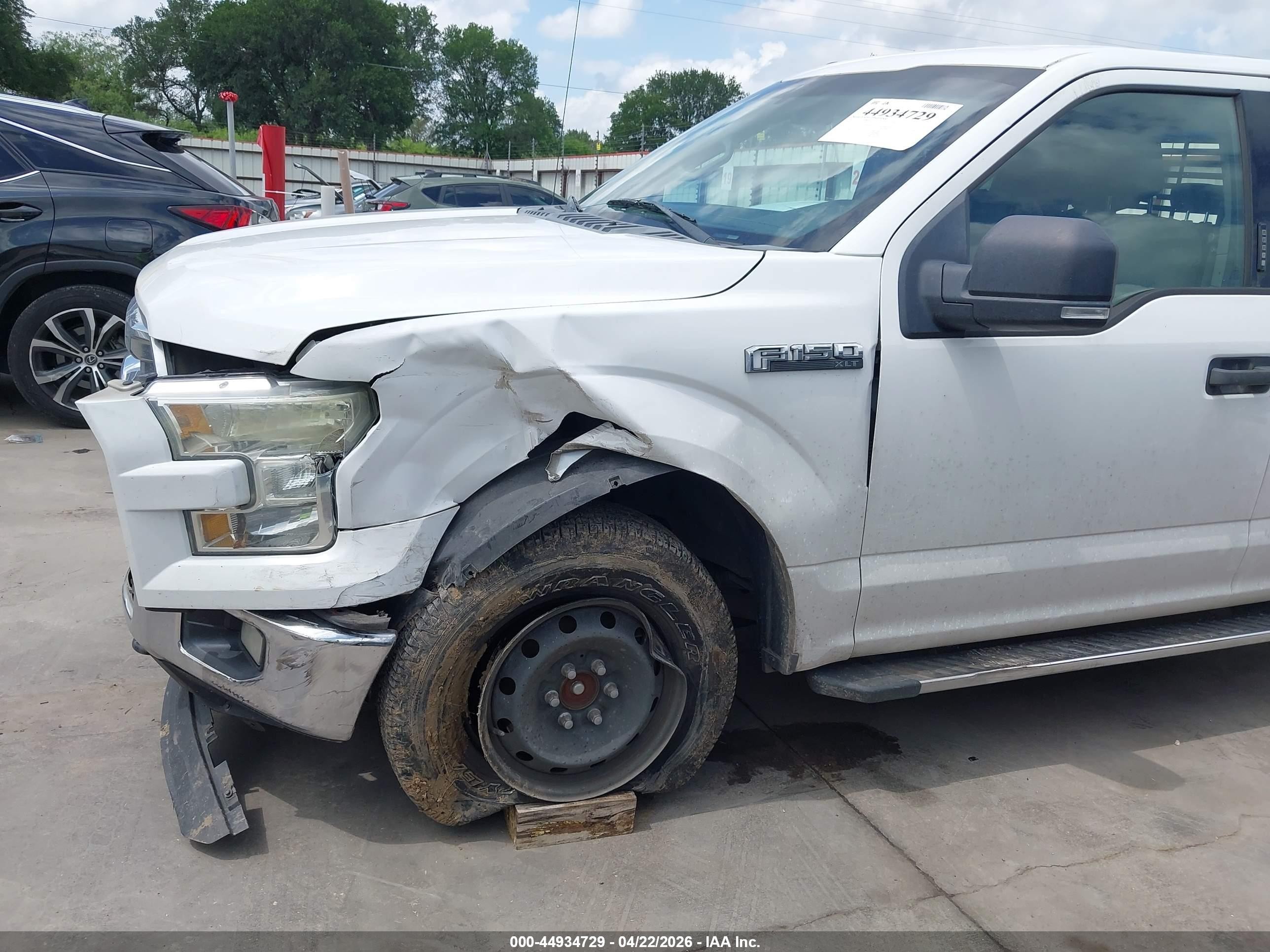 2015 Ford F-150 Xlt White vin: 1FTEX1E83FFD09313