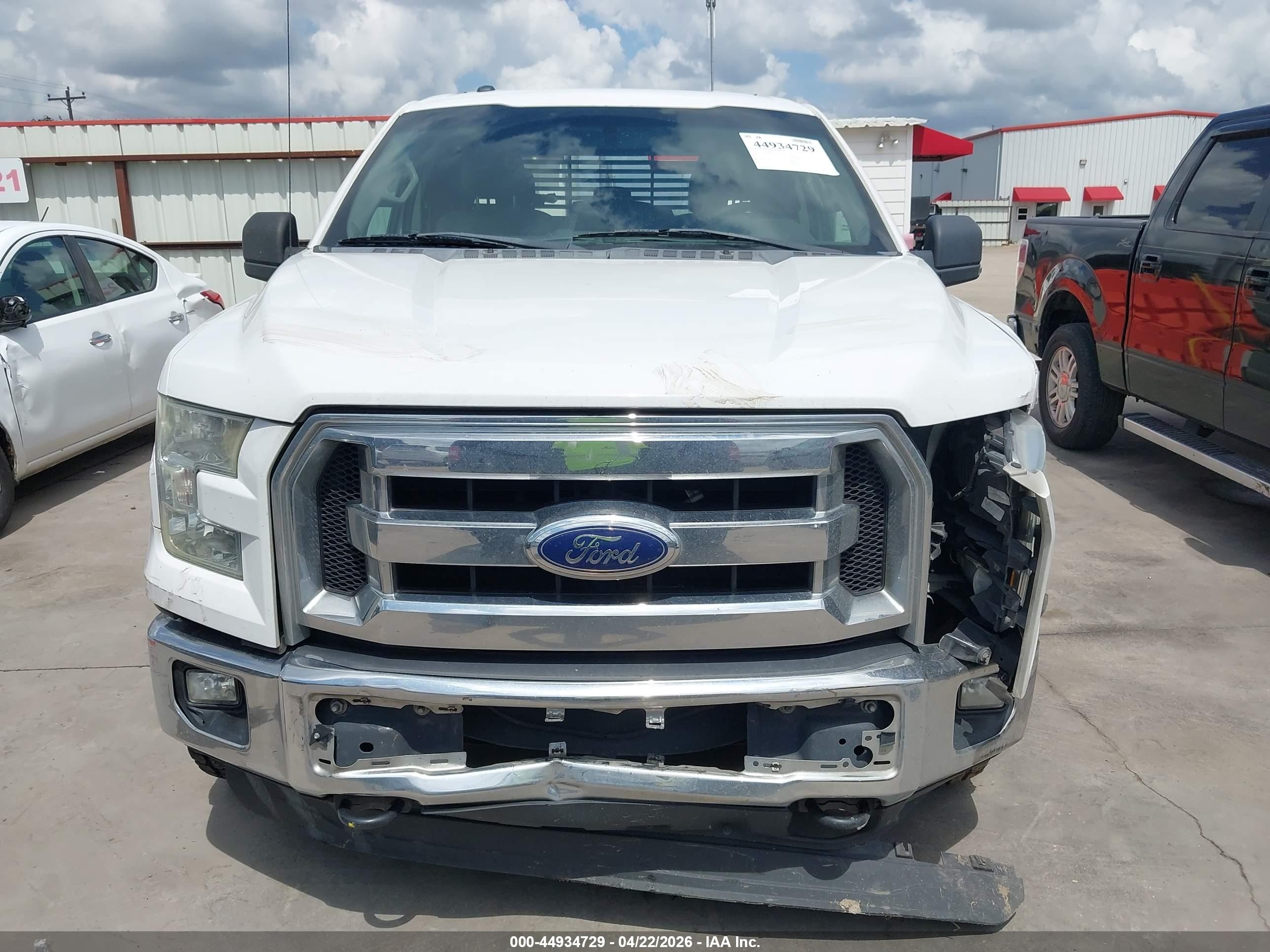 2015 Ford F-150 Xlt White vin: 1FTEX1E83FFD09313