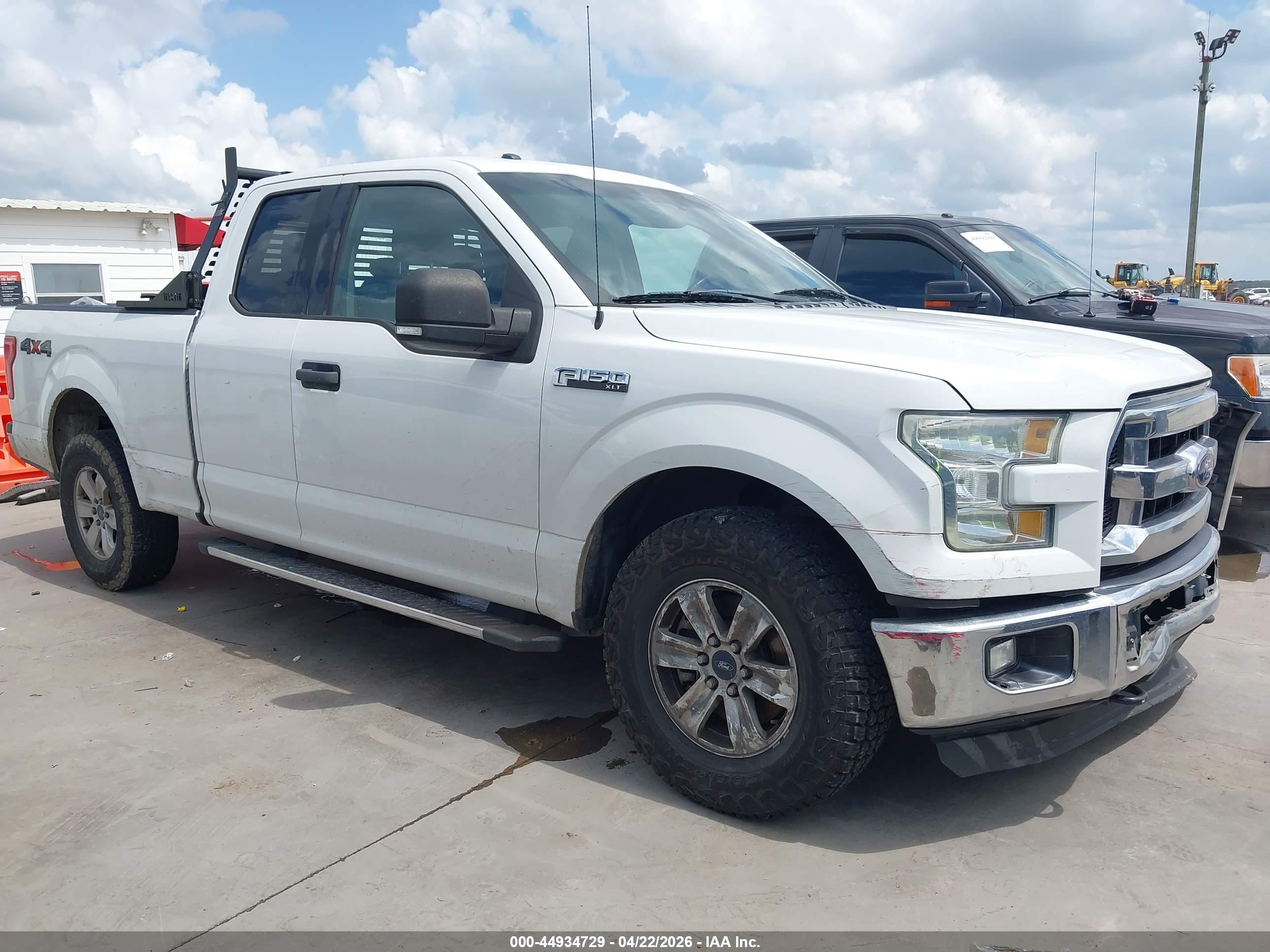 2015 Ford F-150 Xlt White vin: 1FTEX1E83FFD09313