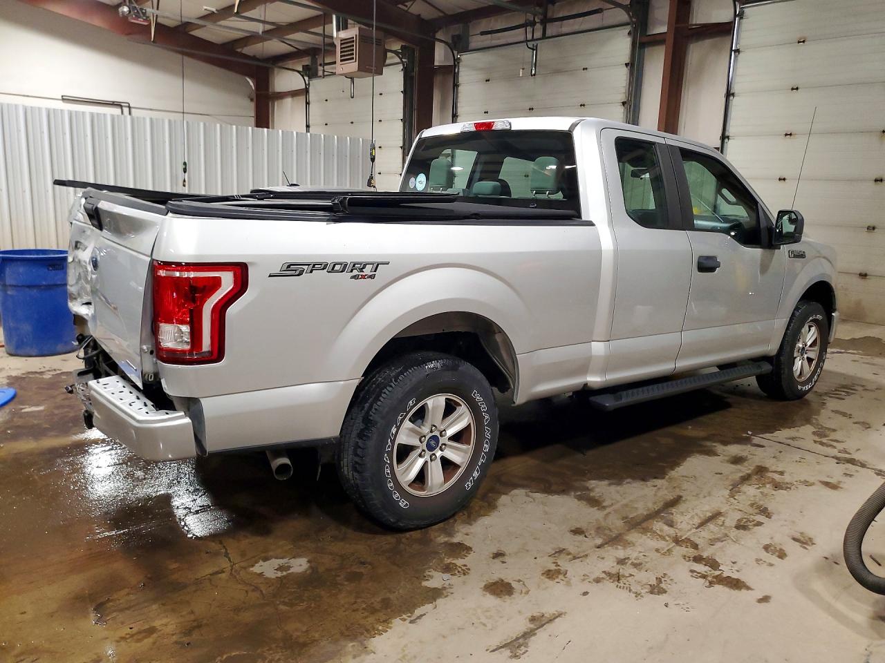 2015 Ford F150 Super Cab Silver vin: 1FTEX1E83FKE26686
