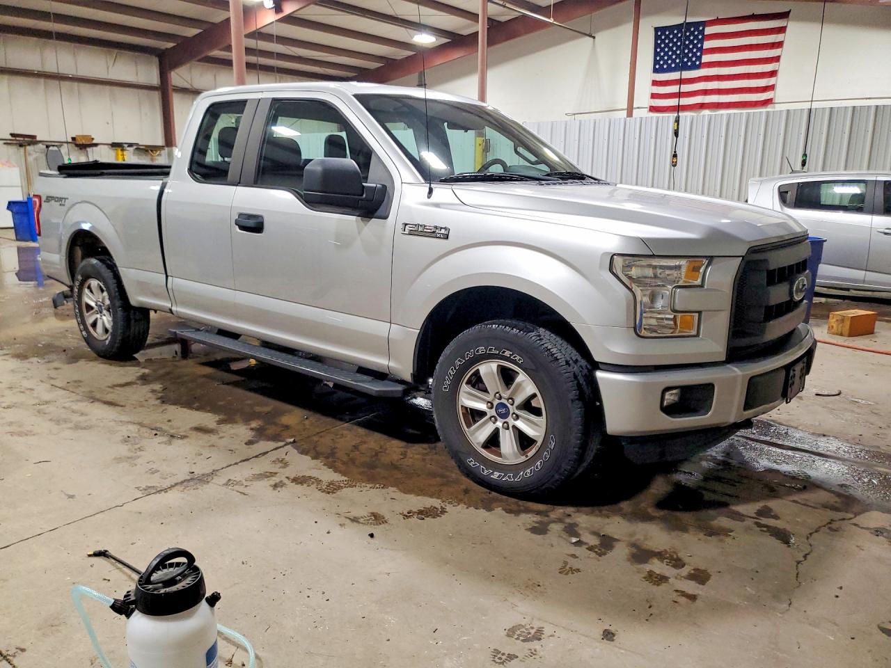 2015 Ford F150 Super Cab Silver vin: 1FTEX1E83FKE26686