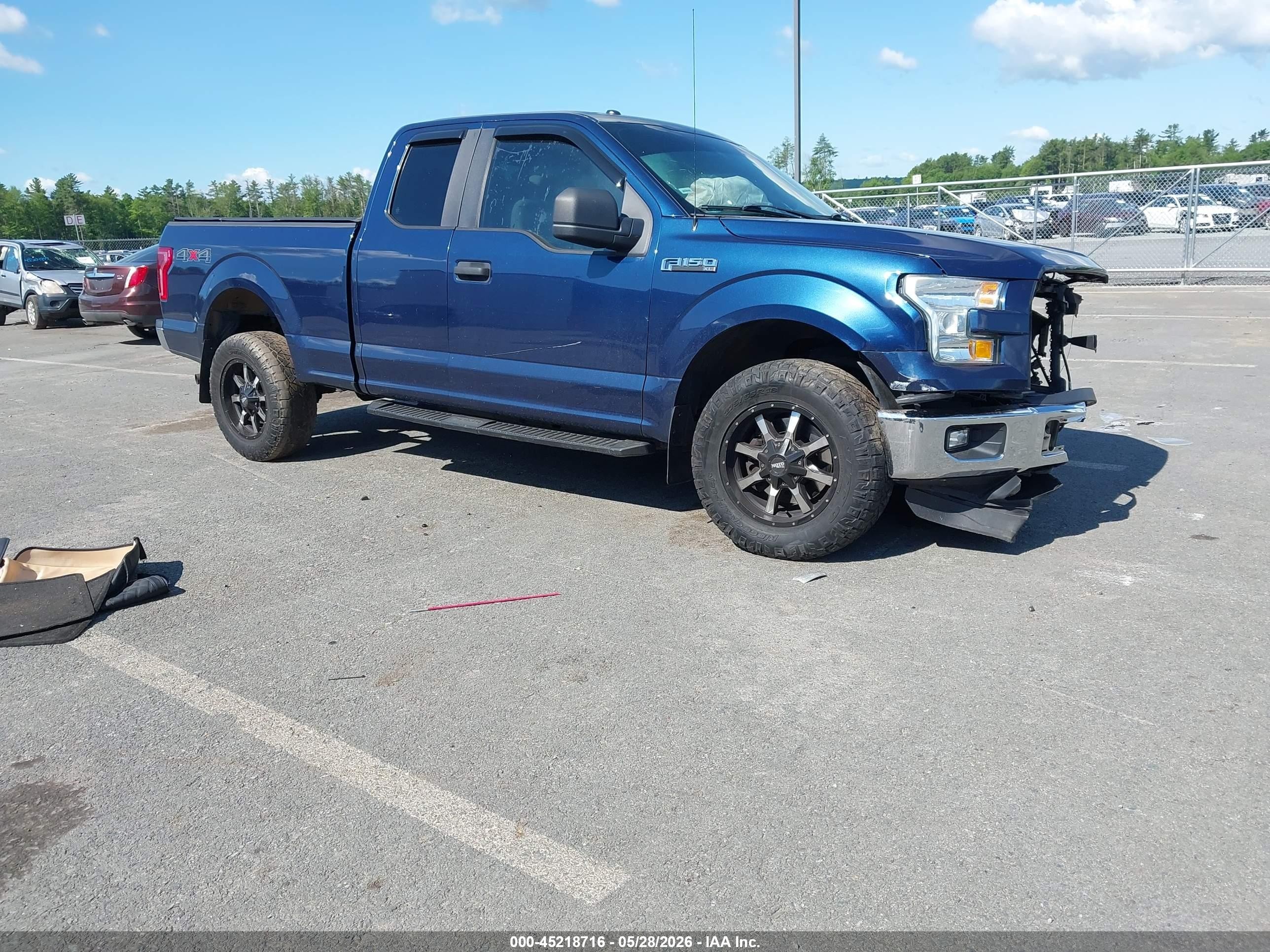2015 Ford F-150 Xl Blue vin: 1FTEX1E83FKF19398