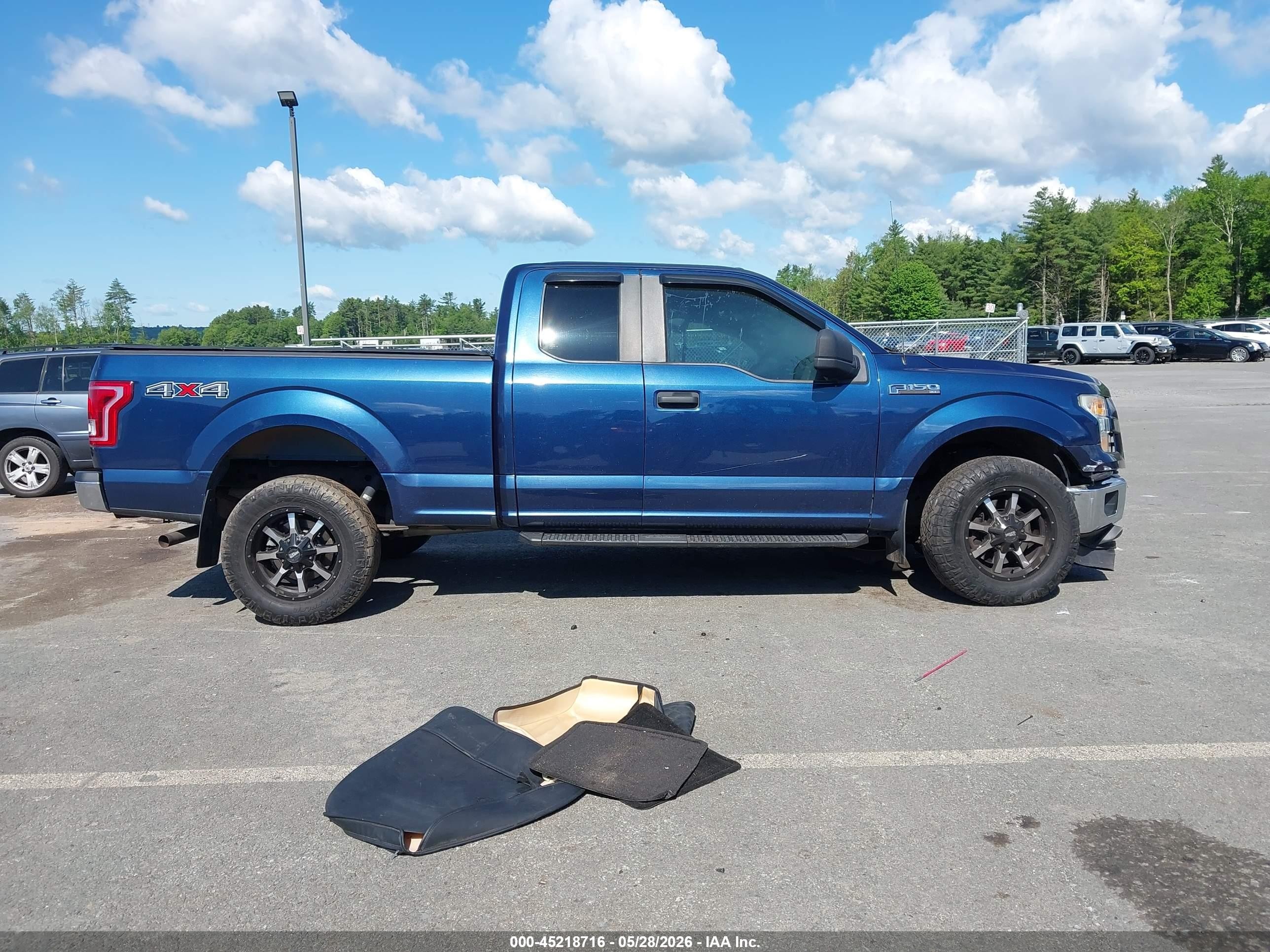 2015 Ford F-150 Xl Blue vin: 1FTEX1E83FKF19398