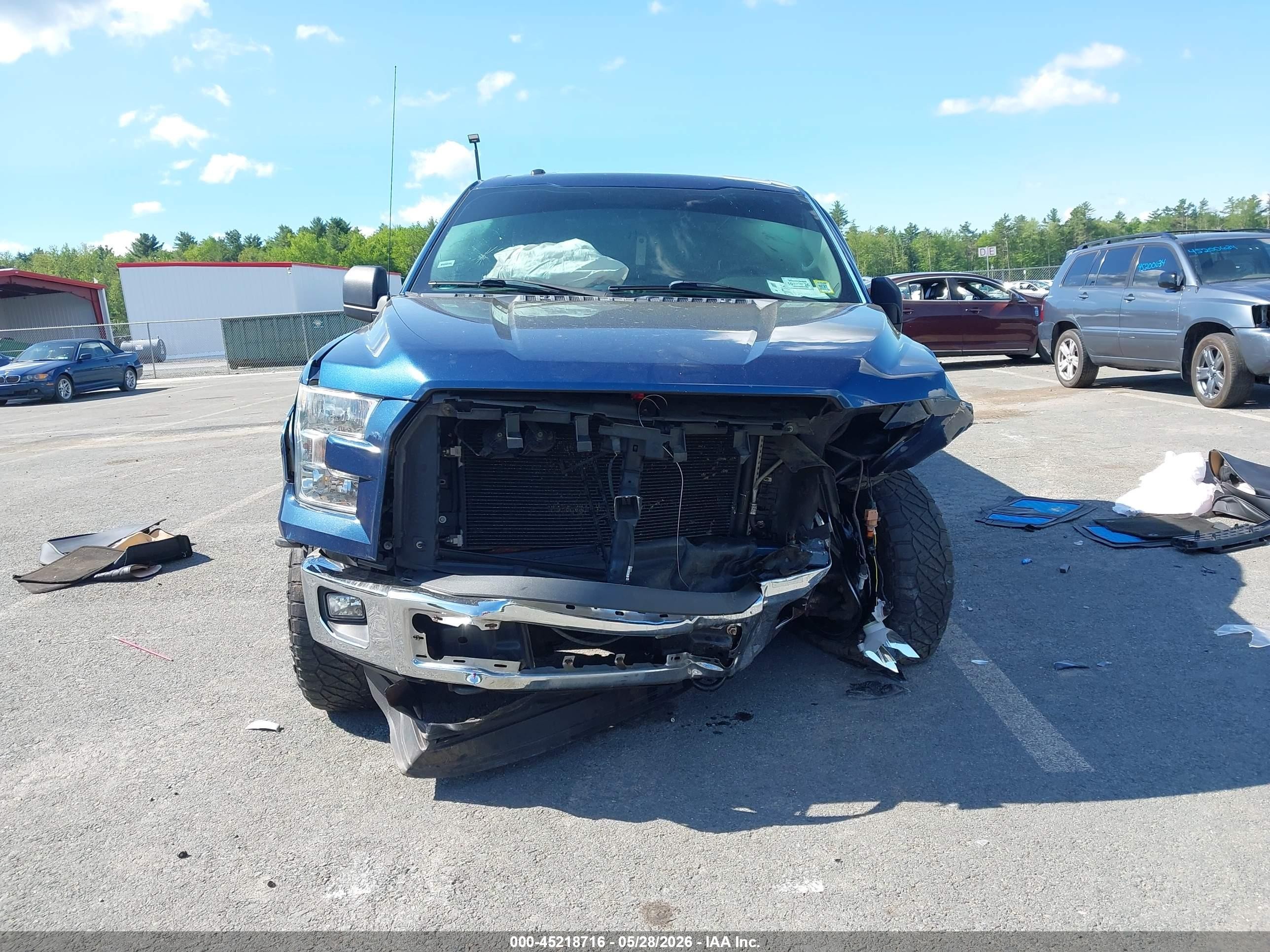 2015 Ford F-150 Xl Blue vin: 1FTEX1E83FKF19398