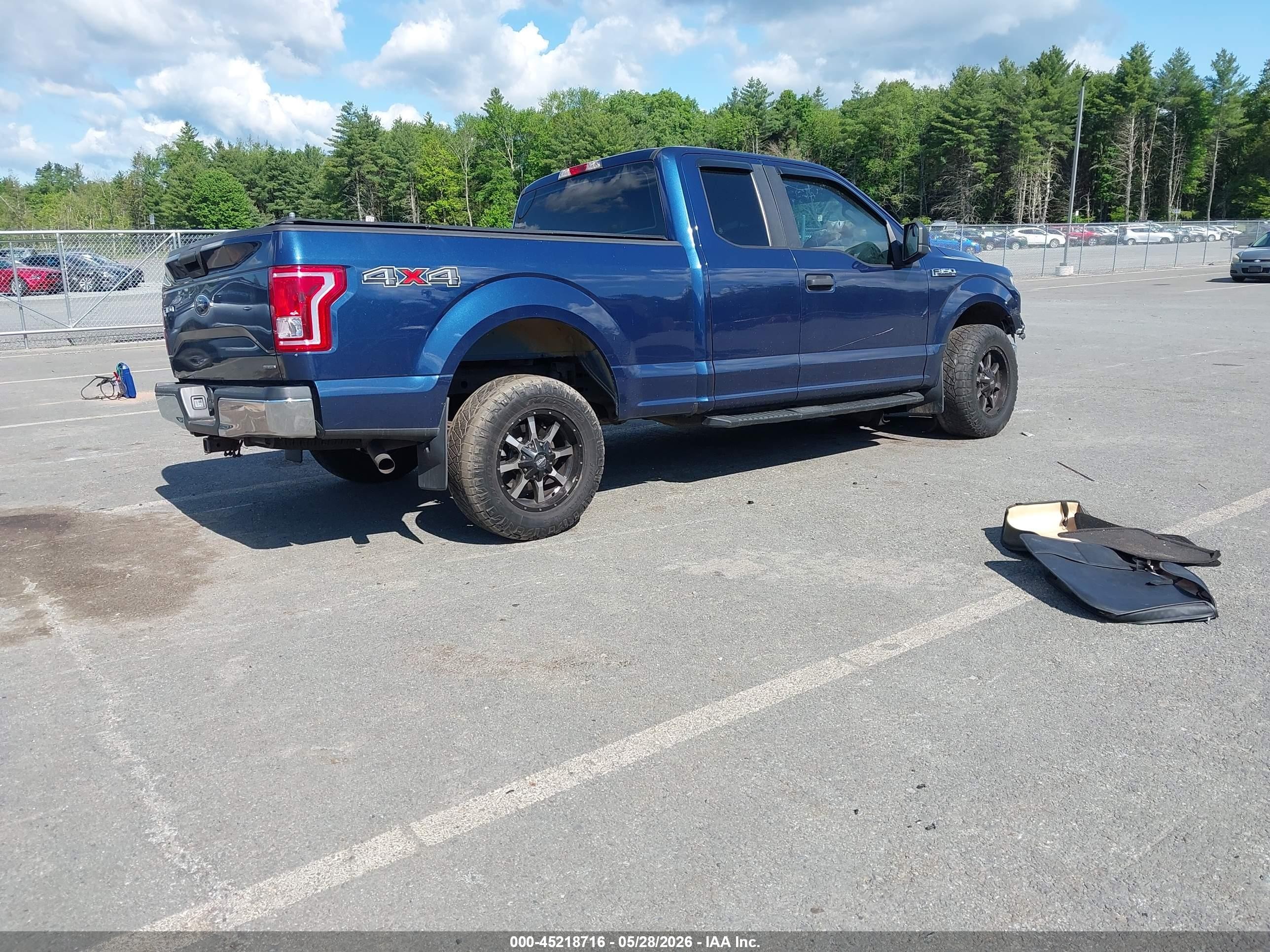 2015 Ford F-150 Xl Blue vin: 1FTEX1E83FKF19398
