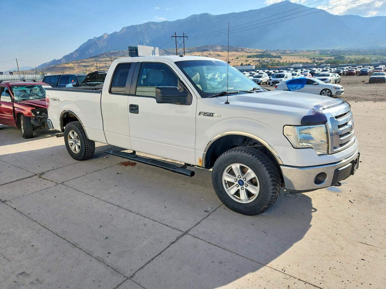 2010 Ford F150 Super Cab White vin: 1FTEX1E84AFC58199