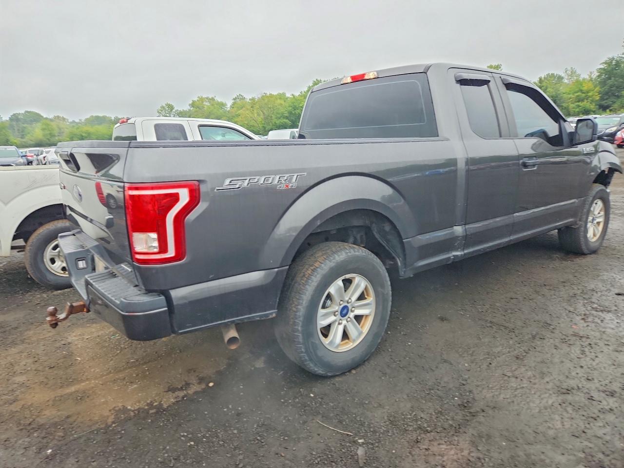 2015 Ford F150 Super Cab Серый vin: 1FTEX1E84FFC56184