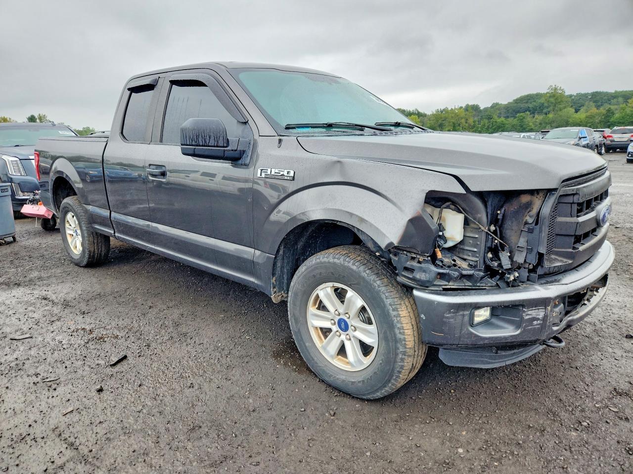 2015 Ford F150 Super Cab Серый vin: 1FTEX1E84FFC56184