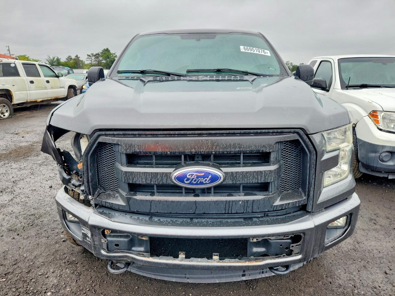 2015 Ford F150 Super Cab Серый vin: 1FTEX1E84FFC56184