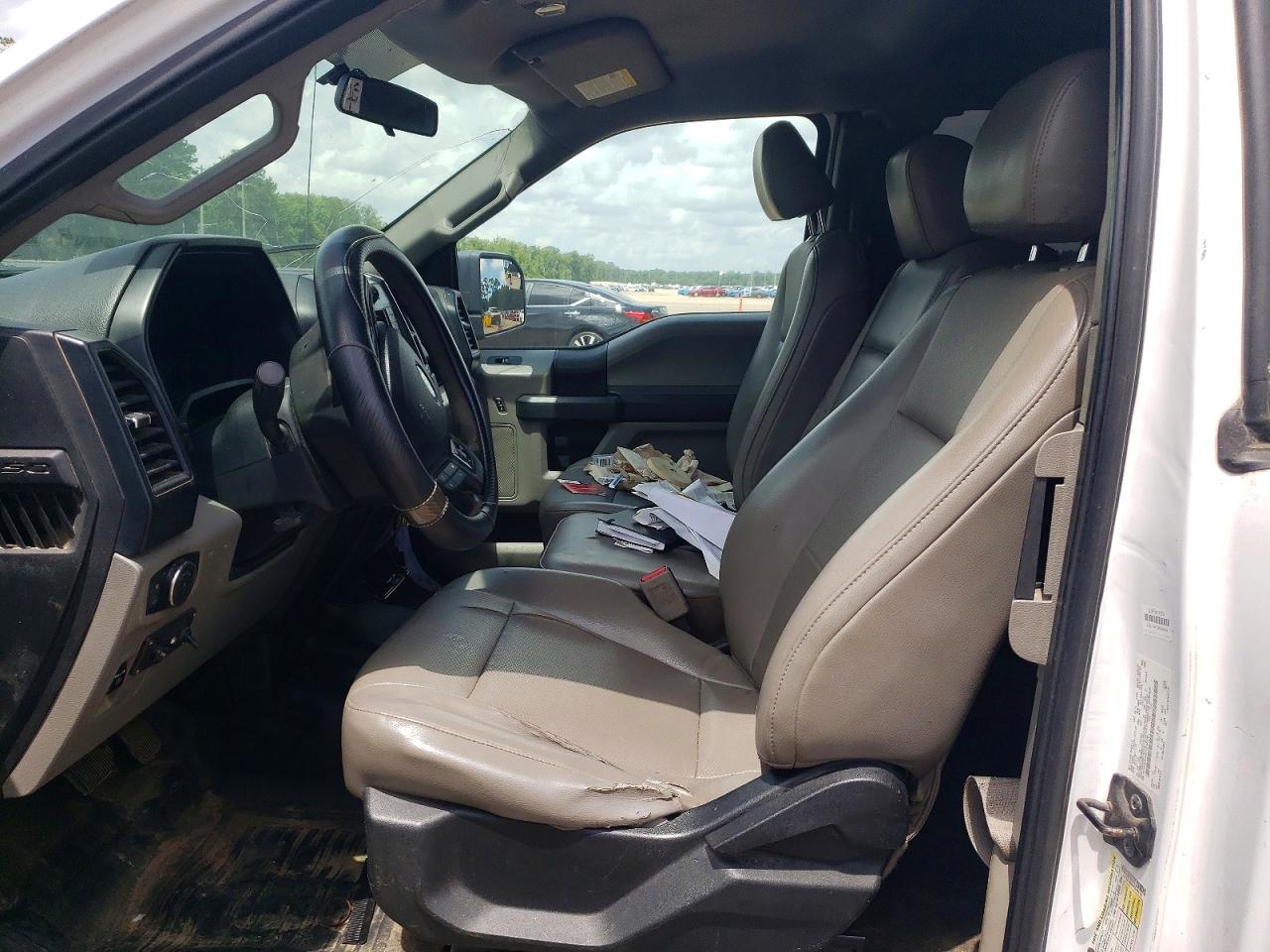 2015 Ford F150 Super Cab White vin: 1FTEX1E84FKE44176