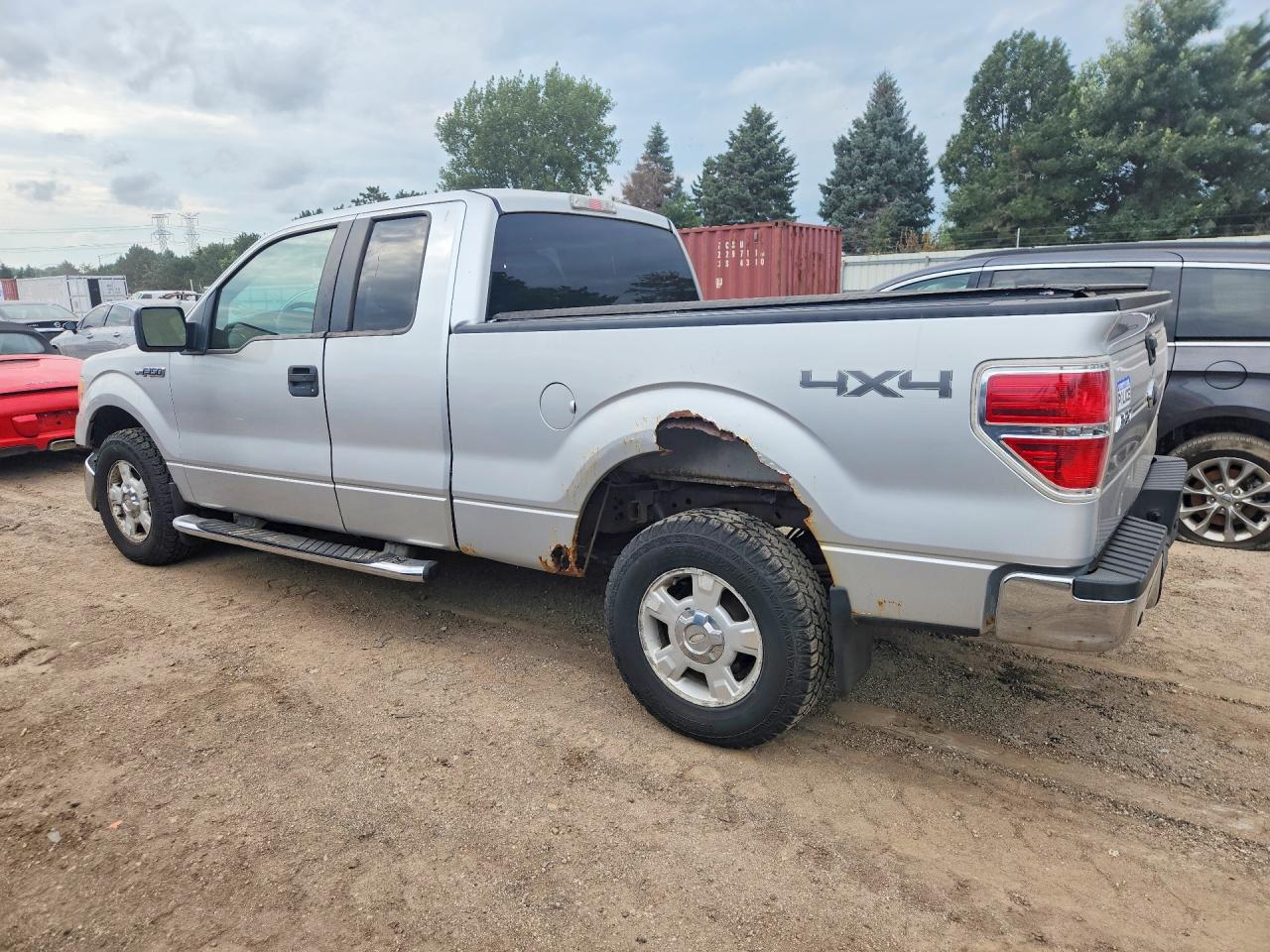 2010 Ford F150 Super Cab Silver vin: 1FTEX1E85AFA48629