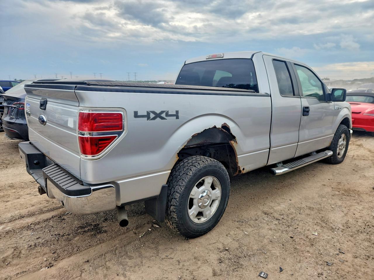 2010 Ford F150 Super Cab Silver vin: 1FTEX1E85AFA48629