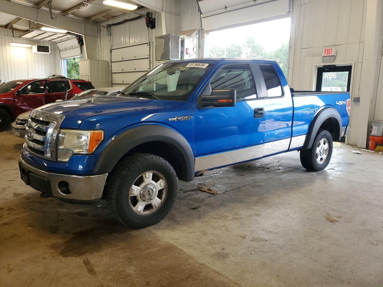 2010 Ford F150 Super Cab Blue vin: 1FTEX1E85AFB65255