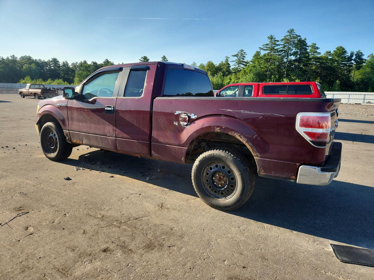 2010 Ford F-150 Maroon vin: 1FTEX1E85AFD37462