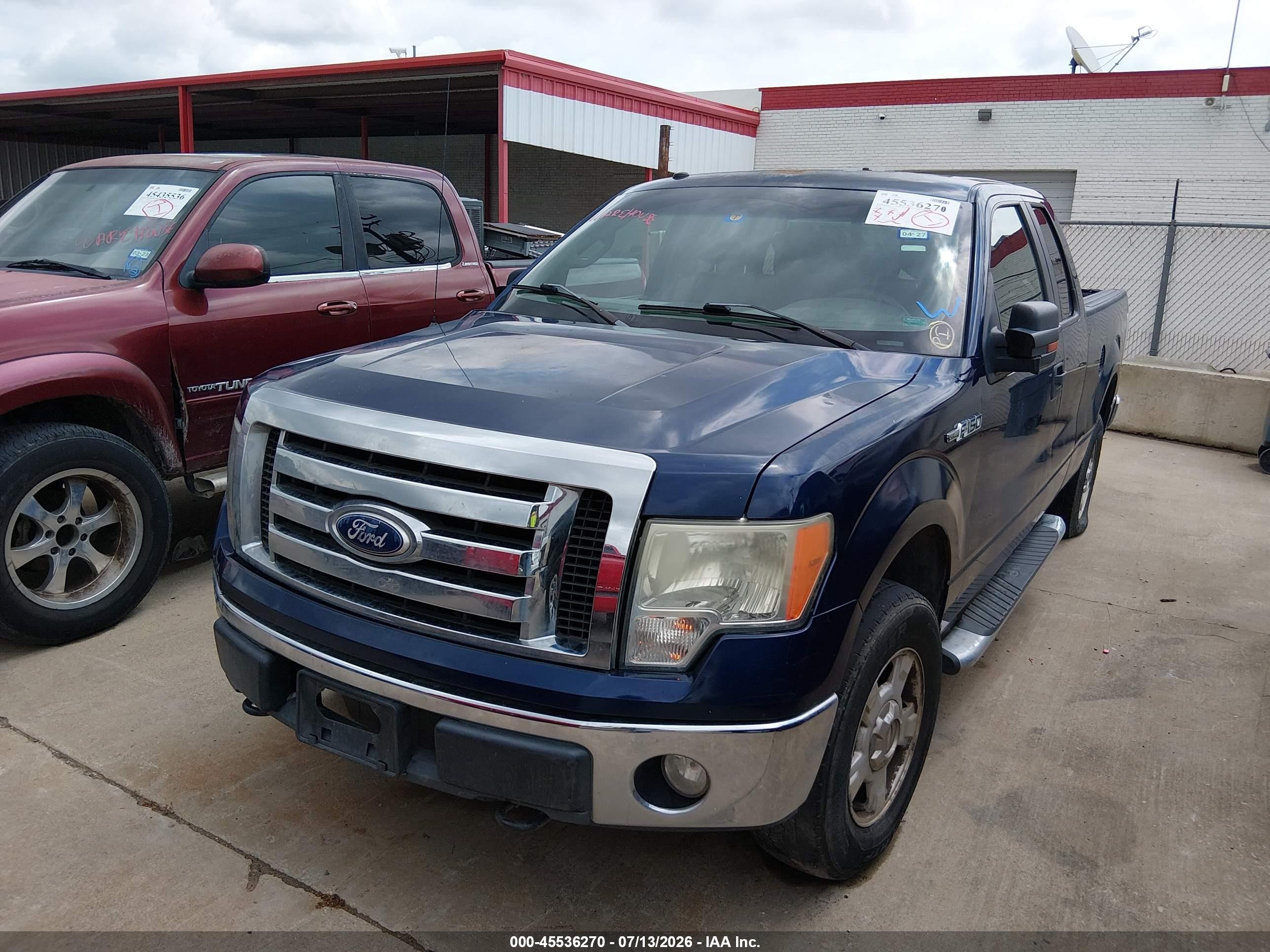 2010 Ford F-150 Stx/xl/xlt Blue vin: 1FTEX1E86AKC53934
