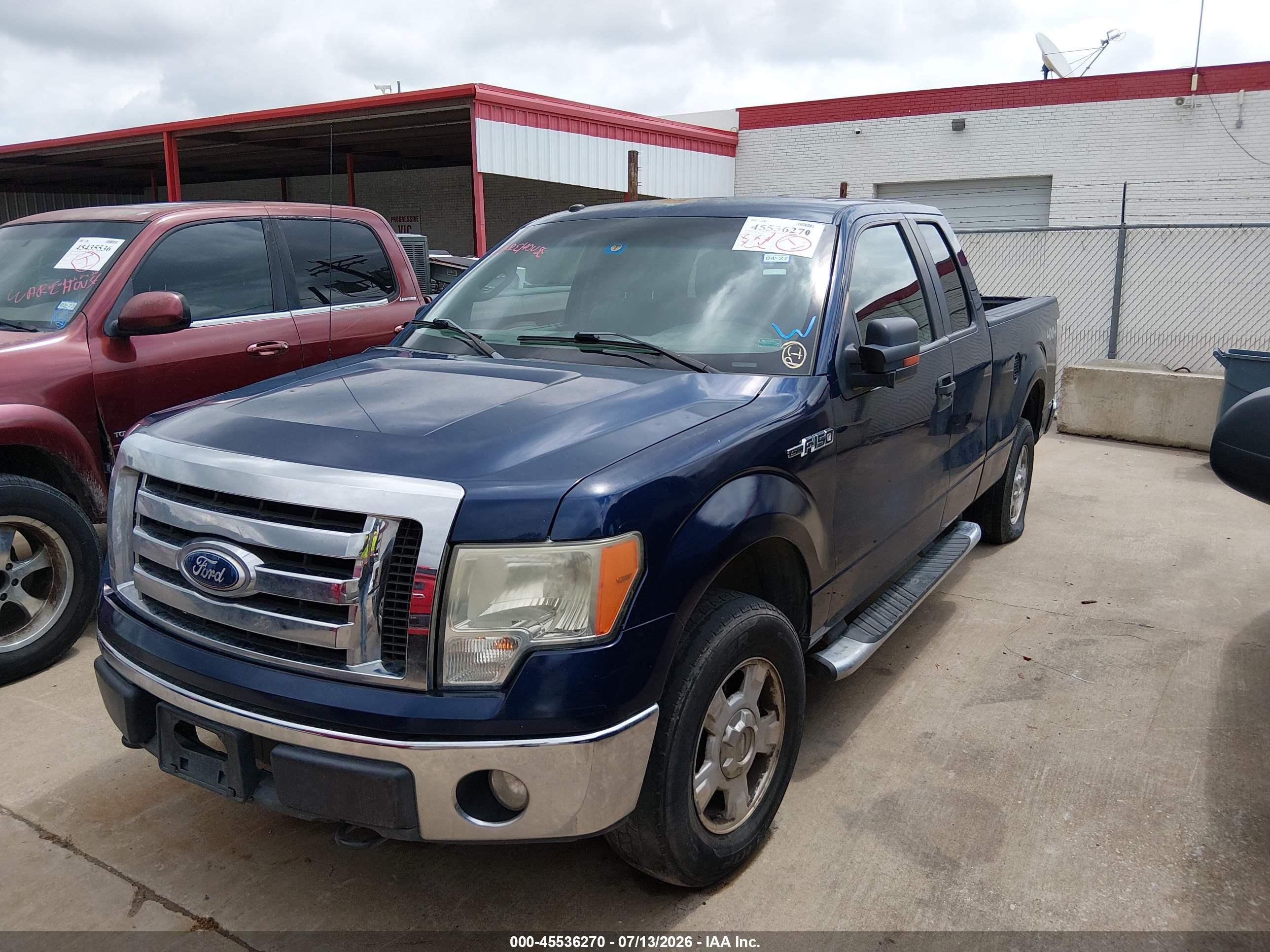 2010 Ford F-150 Stx/xl/xlt Blue vin: 1FTEX1E86AKC53934